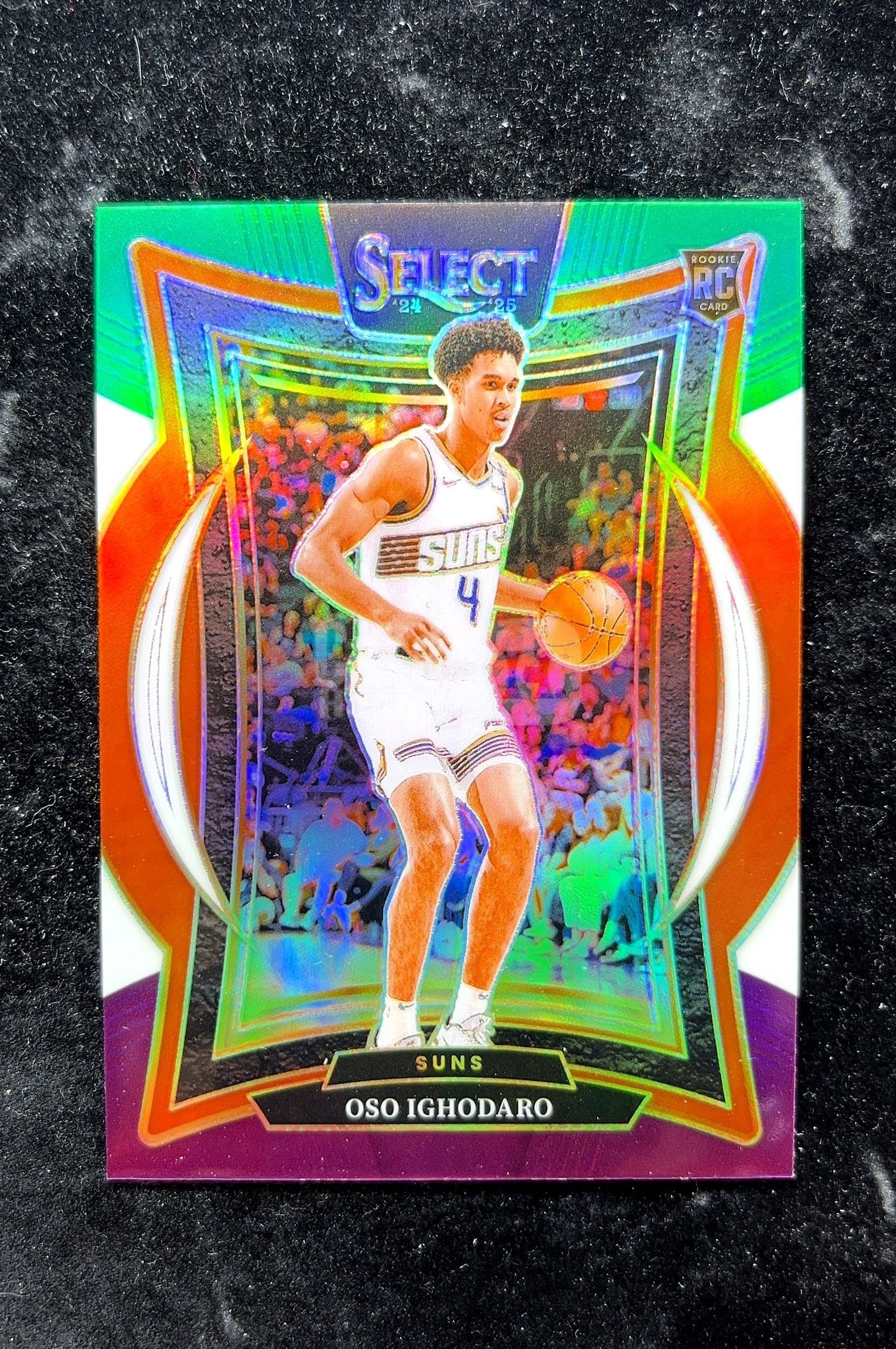 【小白1%代卖】2024 Panini SELECT PRIZM Oso Ighodaro 奥斯奥伊霍达罗 绿折 折射 新秀 RC 卡品如图 高价值 #75 PHOENIX SUNS 0702