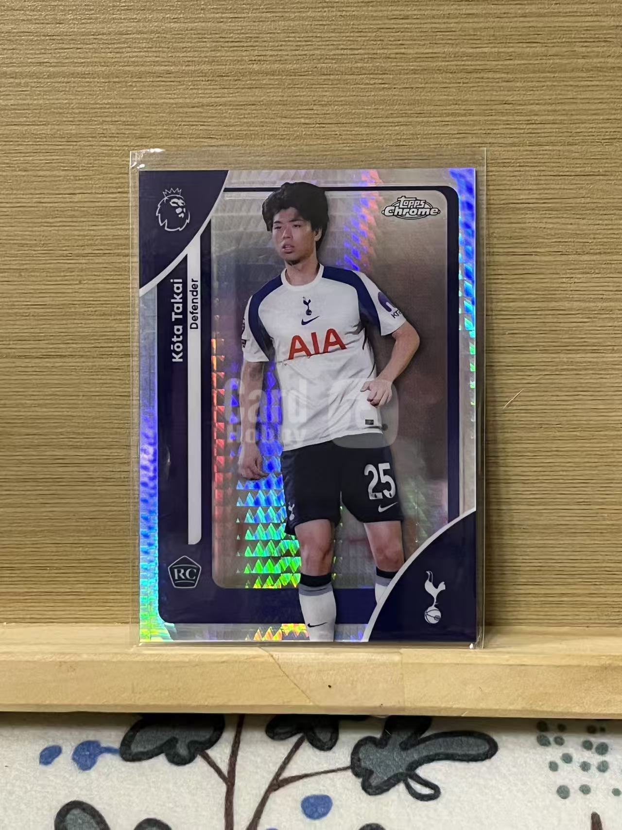 2026 Topps Chrome kota takai RC 高井幸太波纹折新秀热刺英超银折实卡 