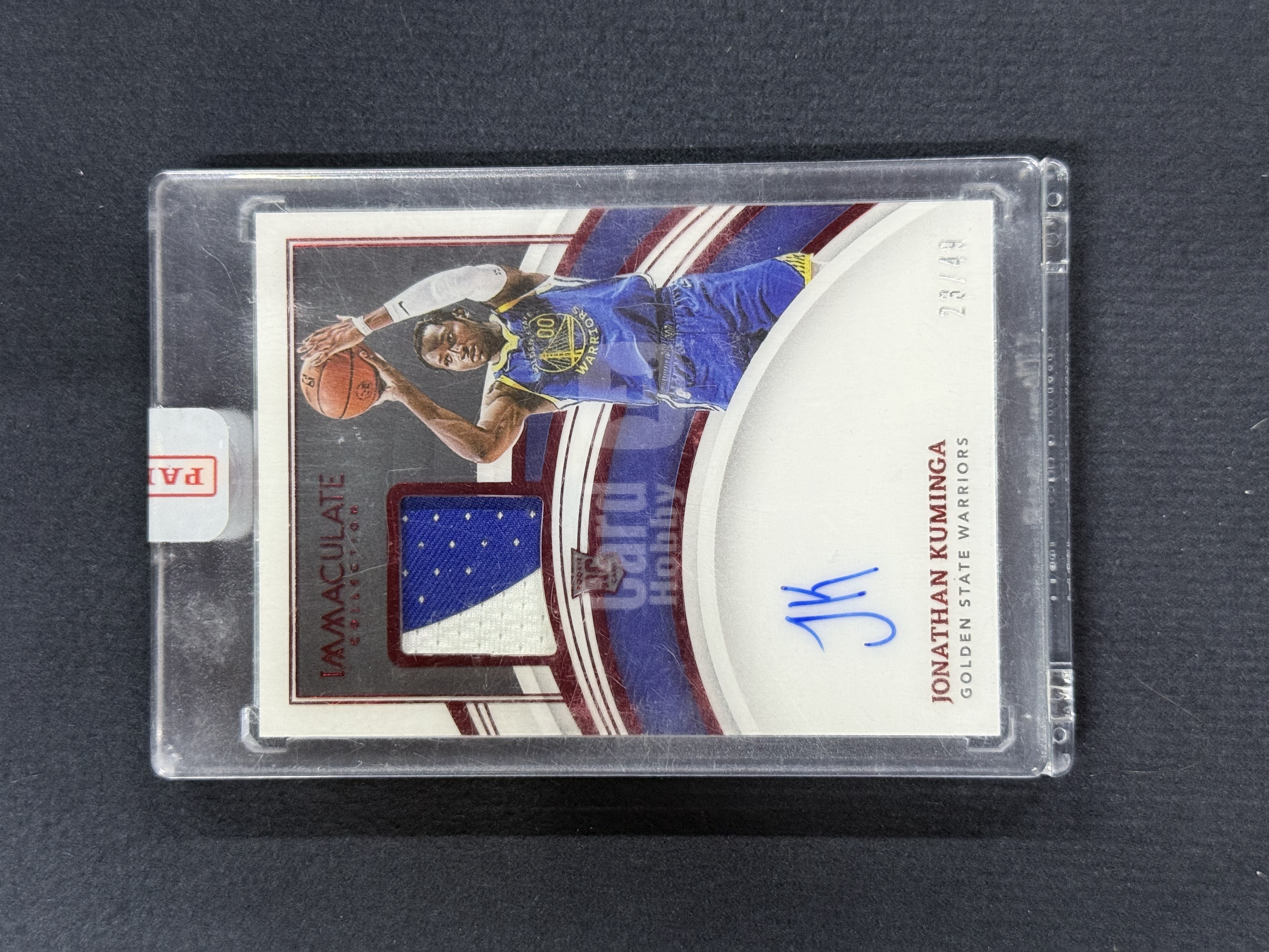 2021-22 Panini Immaculate Jonathan Kuminga RC 【未定义潮】乔纳森 库明加 爱咪咪 新秀 RC RPA 红平行 卡签 勇士 /49编 卡品如图 A01