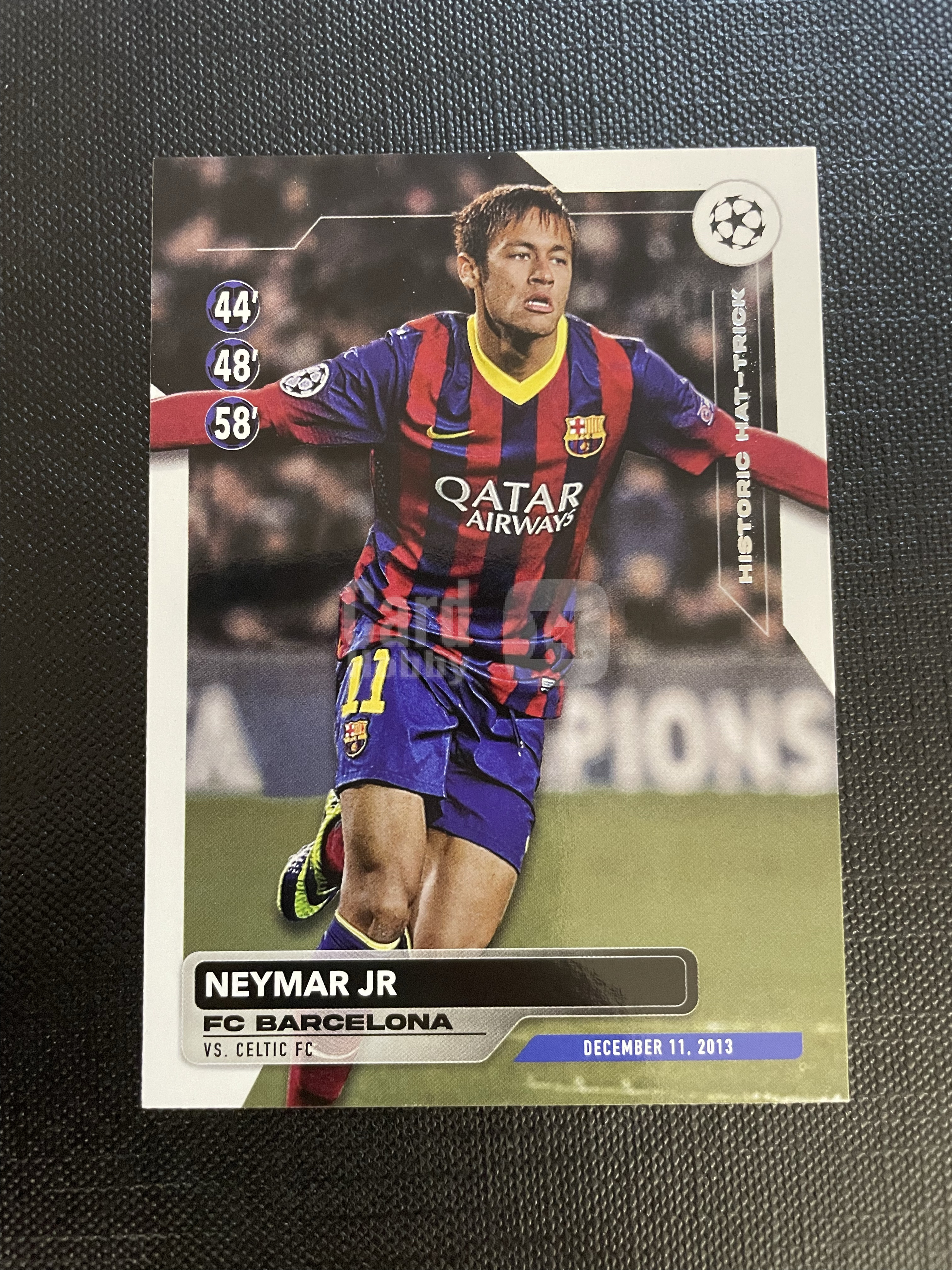 2024 Topps UCC Neymar Jr. 【hellfire拍卖】topps UCC欧冠系列 巴萨 巴西 内马尔 帽子戏法特卡 jjj