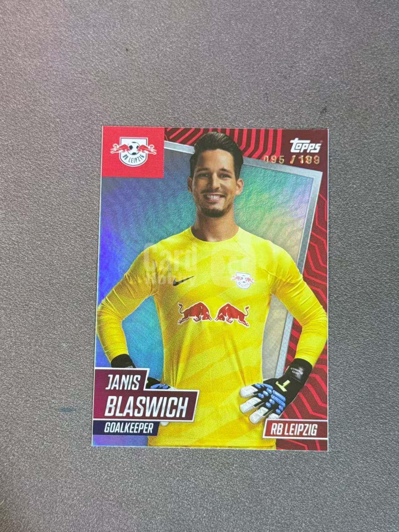 2024 Topps Topps Janis Blaswich 莱比锡红牛队盒 布拉斯维奇 莱比锡红牛 199编