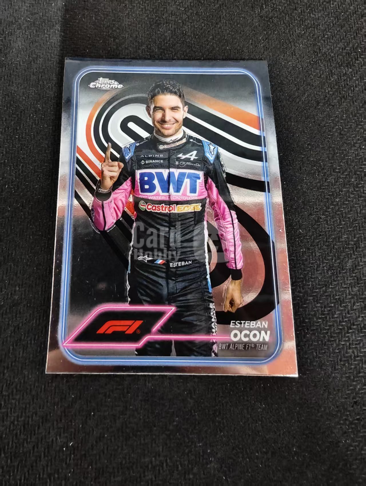 2024 Topps Chrome F1 Esteban Ocon 埃斯特班 奥康 阿尔派车队 划痕 边角瑕疵 #9