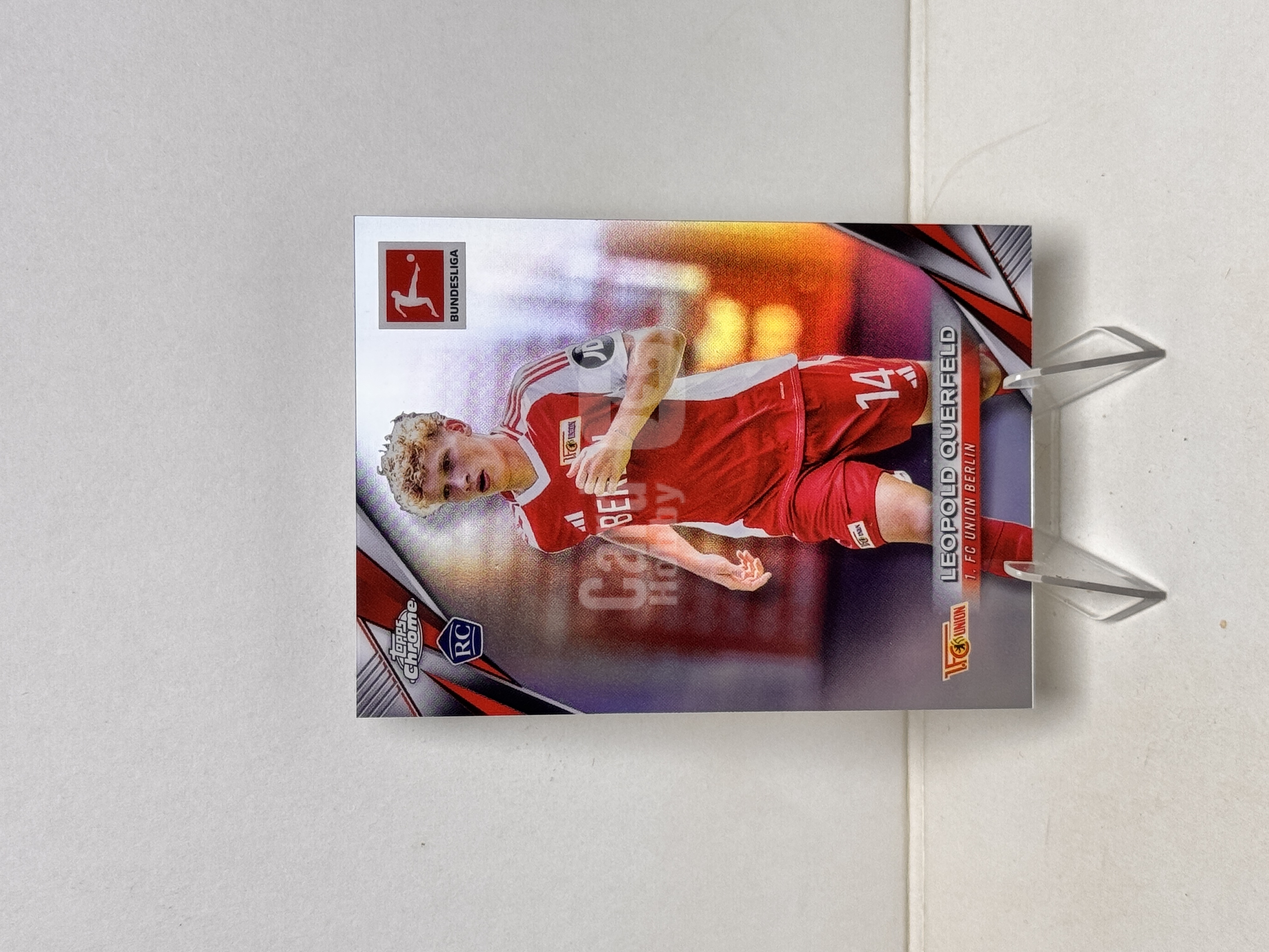 2025 Topps Chrome Leopold Querfeld RC 德甲 TC 柏林联合 克尔费尔德 奎尔菲尔德 新秀 银折 折射 实卡精美 收藏必备 卡品如图 【星爷代拍】F1-4