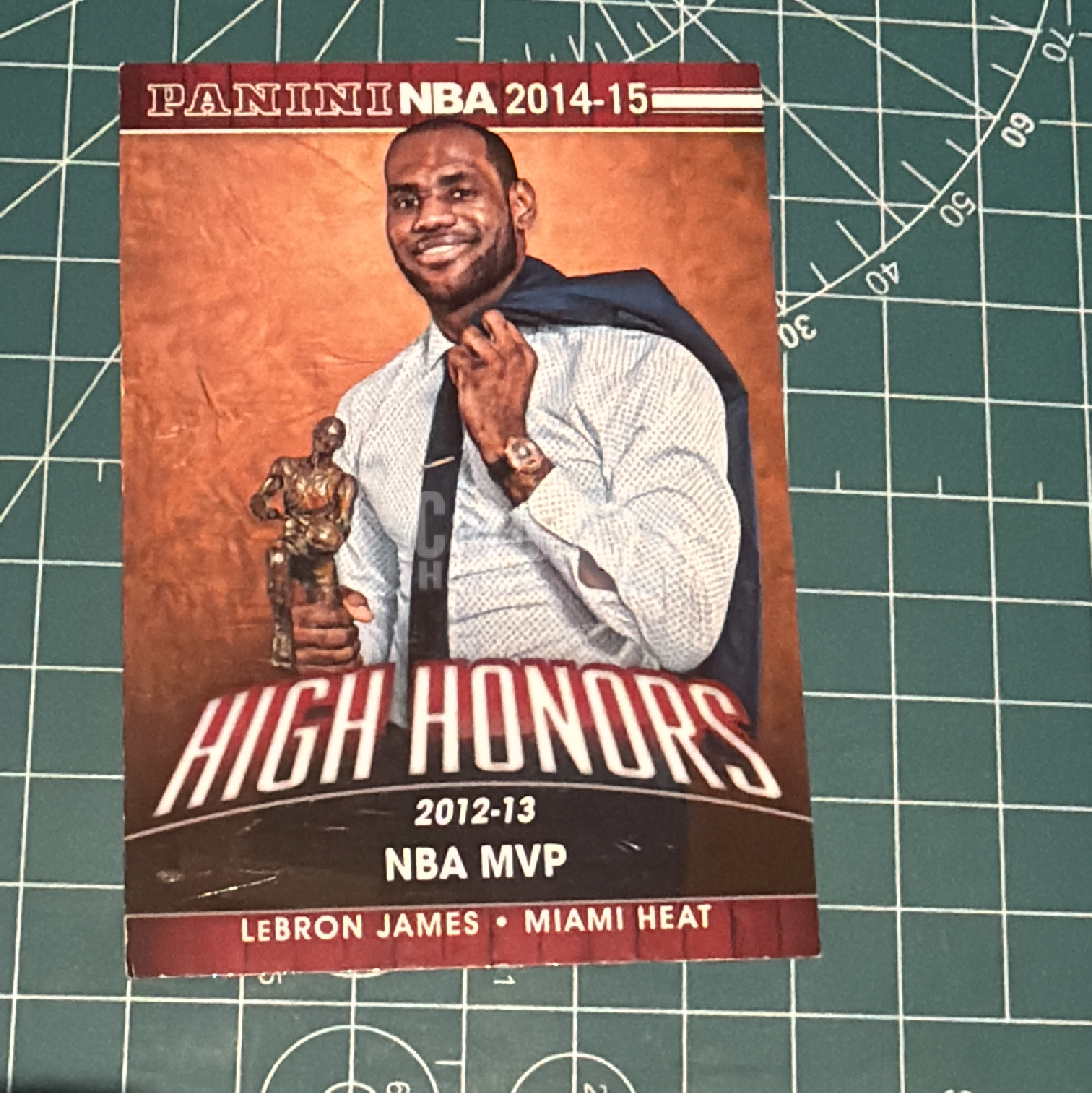 2014-15 Panini Americana LeBron James S.p.a.勒布朗詹姆斯 小皇帝 LBJ 12-13MVP 捧杯特卡 荣誉特卡 十年老卡 绝版卡 稀有大比例 收藏必备 毛边