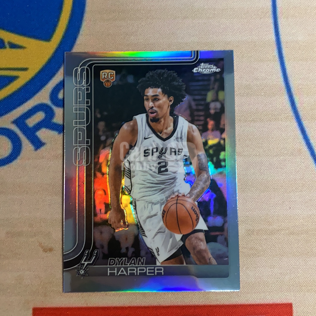 2025-26 Topps Chrome Dylan Harper RC Topps chrome Tc 迪伦 哈珀 新秀 正银折 折射 #1 潜力新秀 卡品如图 凑套必备