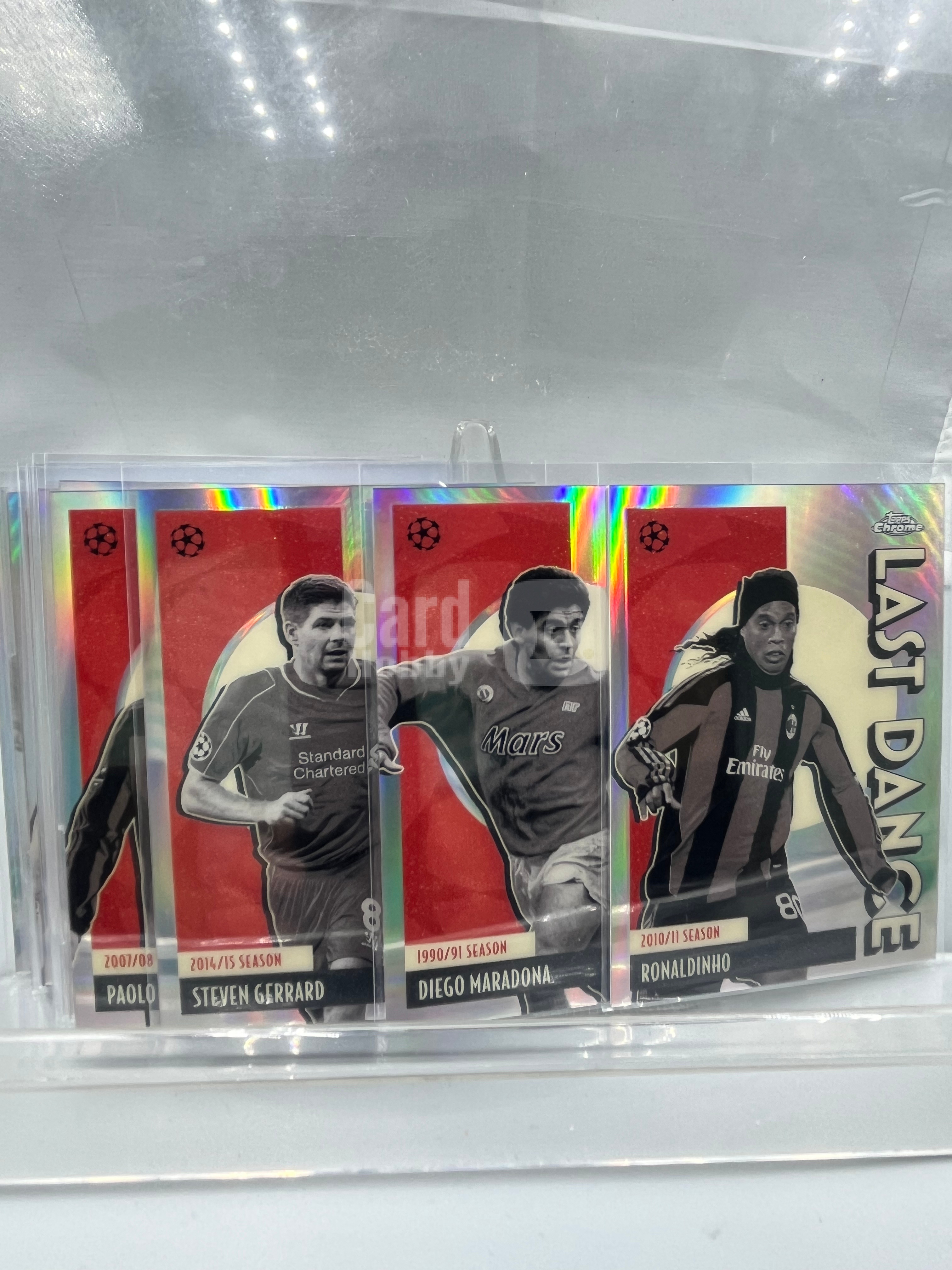 2026 Topps Chrome Ronaldinho 欧冠欧战 罗纳尔迪尼奥 马拉多纳 杰拉德等 最后一舞 特卡 银折 折射 21张Lot打包 不保卡品【暴富 仇总】t237