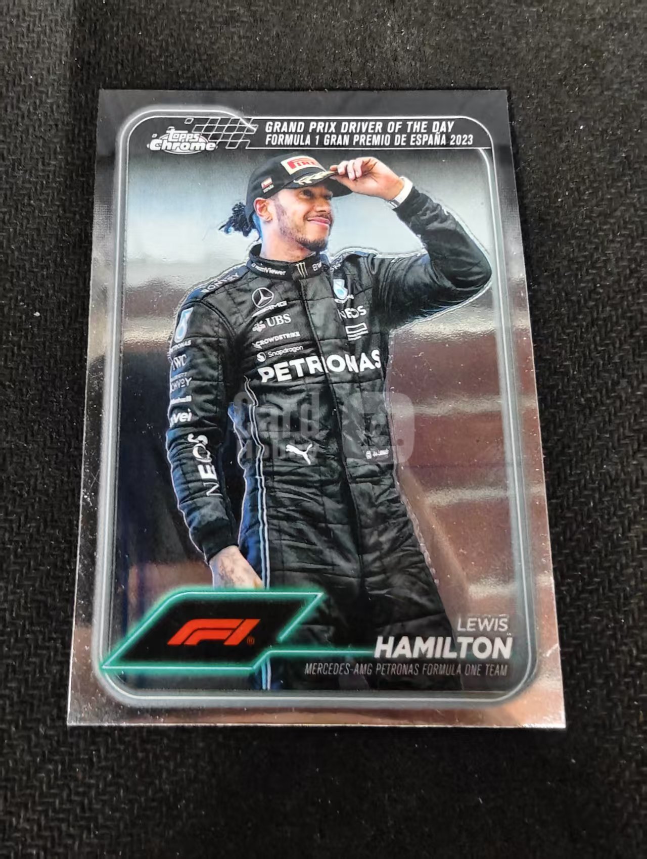 2024 Topps Chrome F1 Lewis Hamilton 刘易斯 汉密尔顿 奔驰AMG车队 老汉 划痕 边角瑕疵 #165
