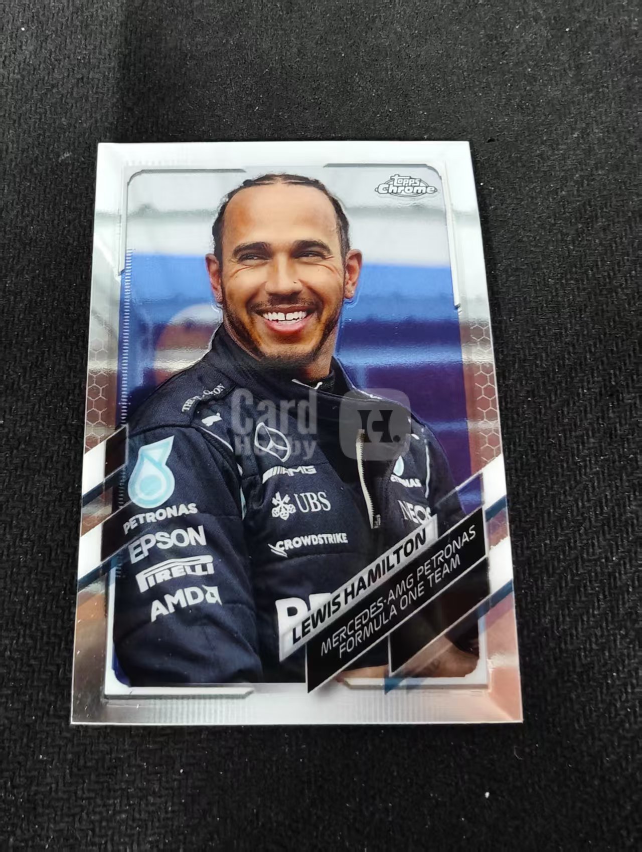 2021 Topps Chrome Lewis Hamilton F1 梅赛德斯奔驰车队 刘易斯 汉密尔顿 划痕 边角瑕疵 #50