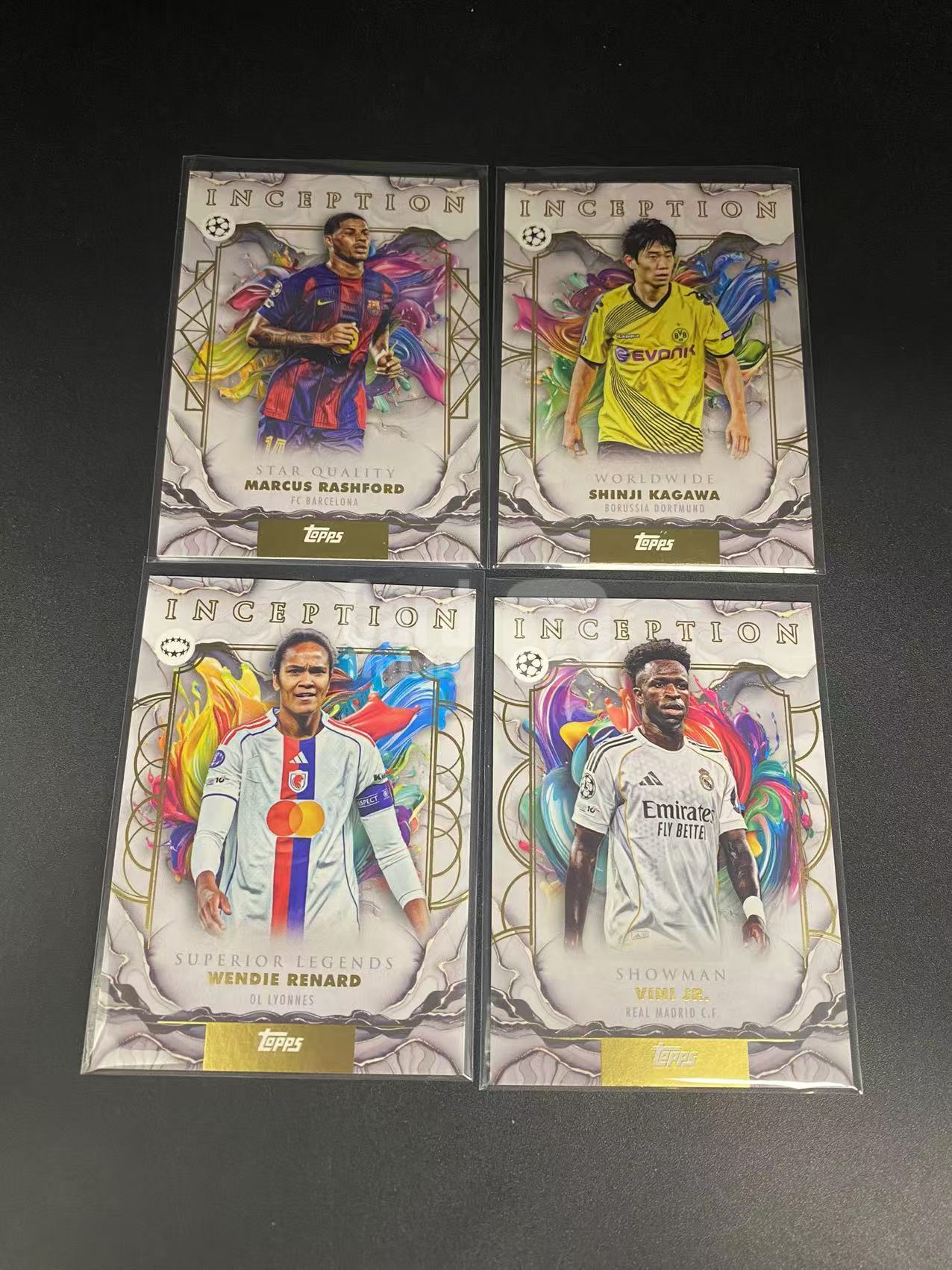 2026 【六六代卖】 INCEPTION Marcus Rashford TOPPS 盗梦 香川真司 拉什福德 维尼修斯 4张打包 不保卡品(QY01)