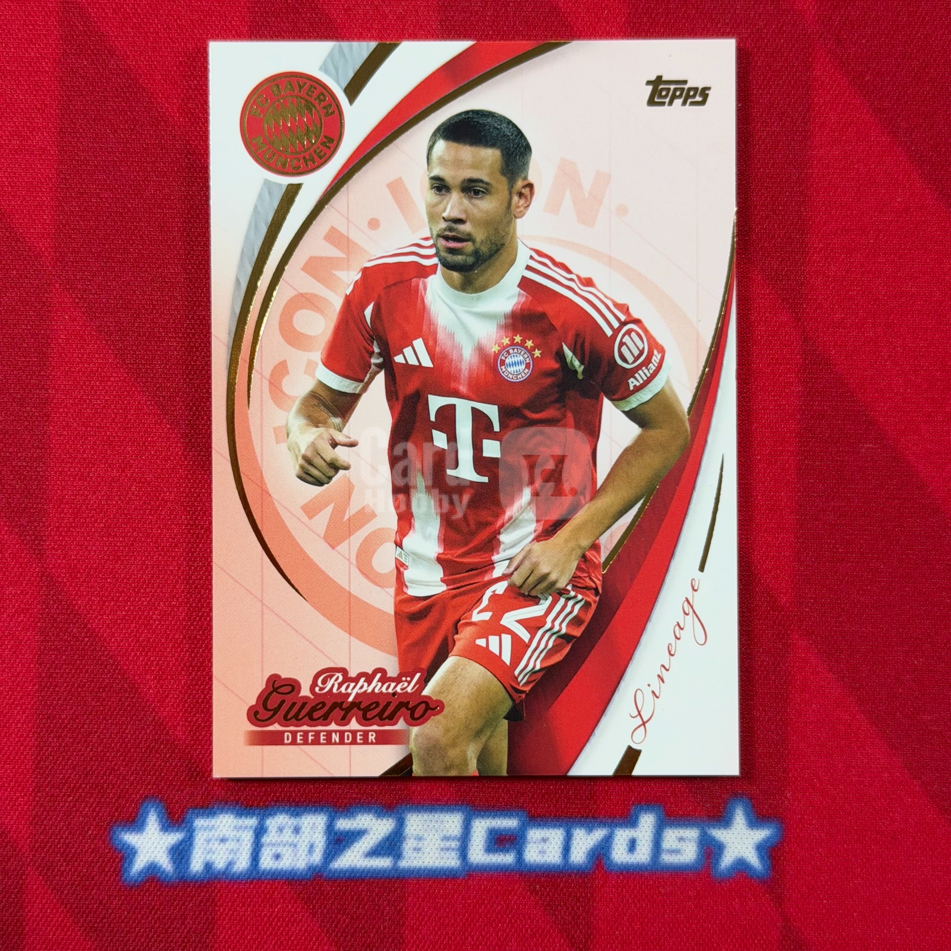 2025-26 Topps Lineage FC Bayern Raphael Guerreiro 拉斐尔 格雷罗 葡萄牙 拜仁 多特 base Icons 现役球员 拜仁 血统队盒【南部之星】XB
