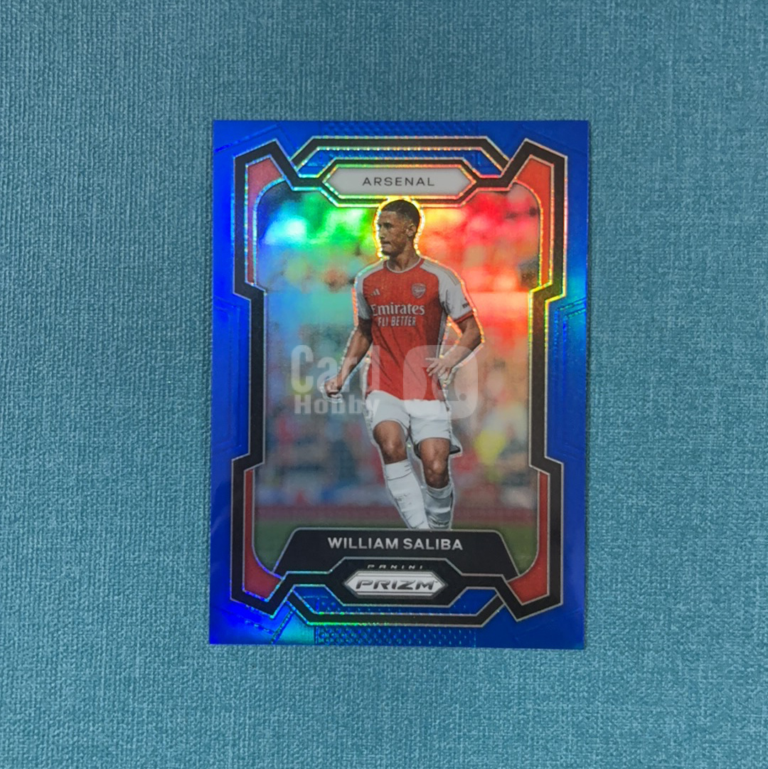 2023-24 Panini Prizm 英超 William Saliba 萨利巴 263/299编 蓝折 阿森纳 卡品如图 WYB