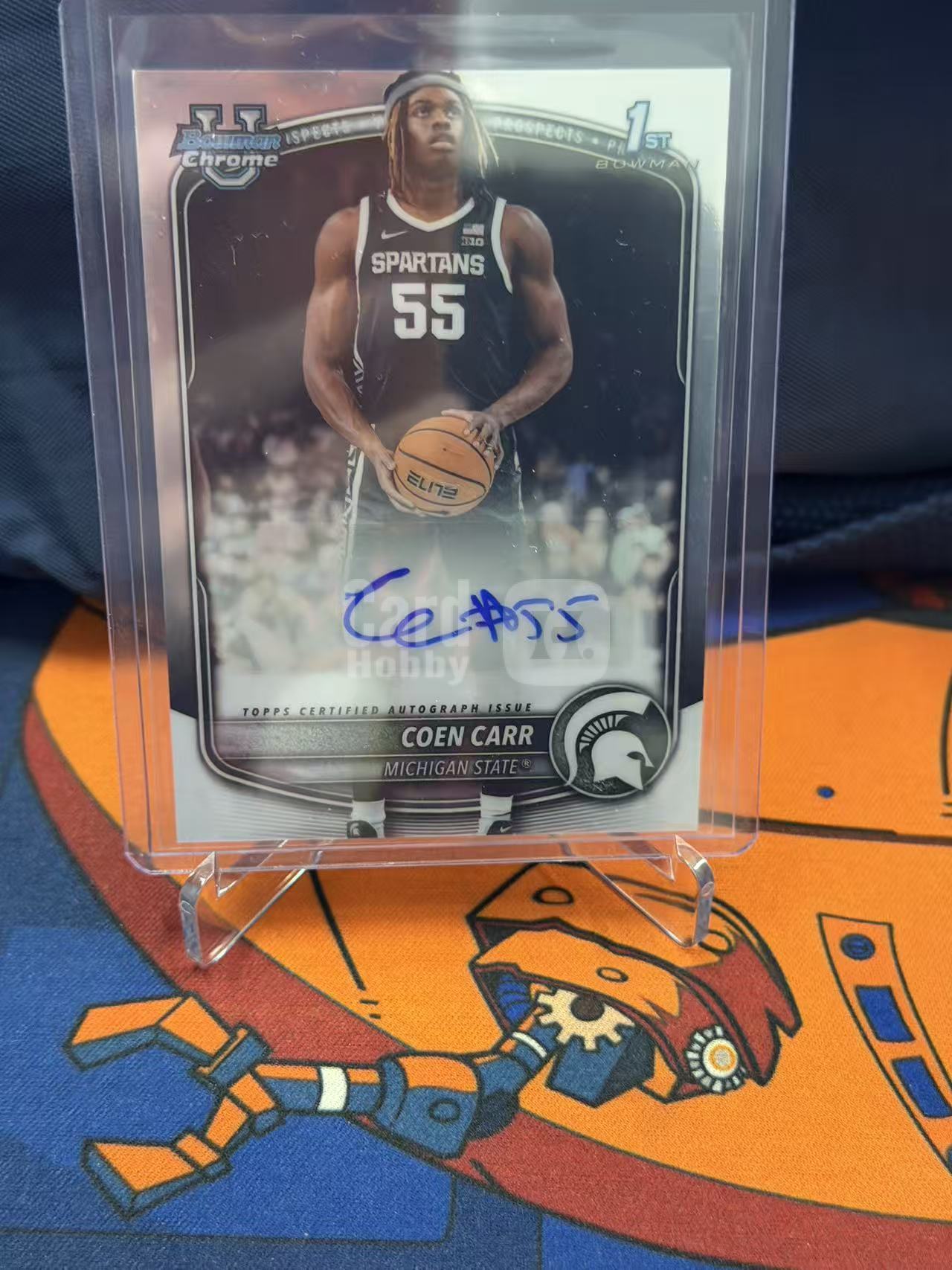 2025 Topps Bowman Chrome Coen Carr 科恩 卡尔 密歇根州立大学斯巴达人 贴签 卡固官方代卖