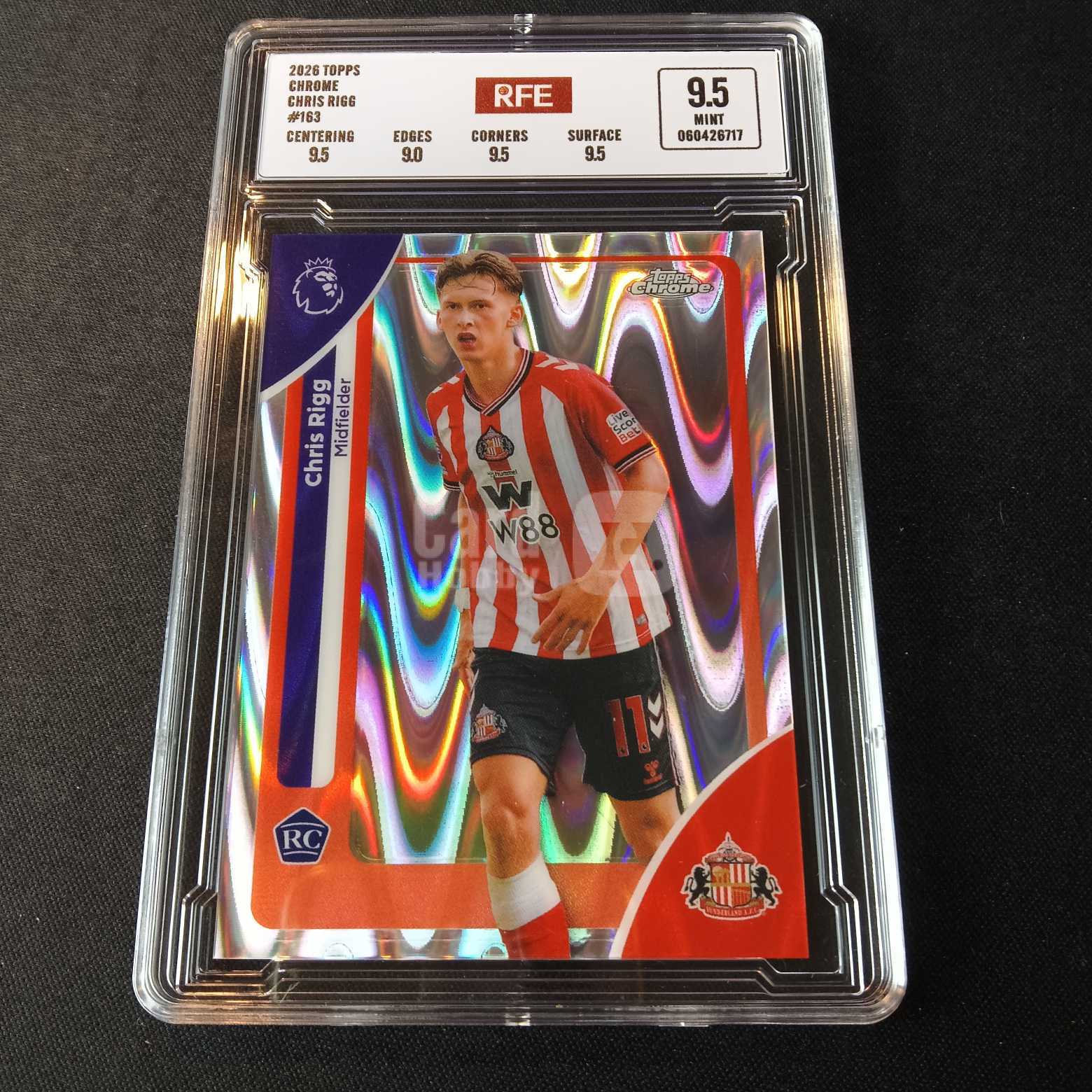 2026 Topps Chrome 克里斯 里格 RC 评级卡 桑德兰 折射 新秀元年 实卡精美稀有 品质保障 投资收藏必备 保值回购 详情见说明 【蓝色星球】