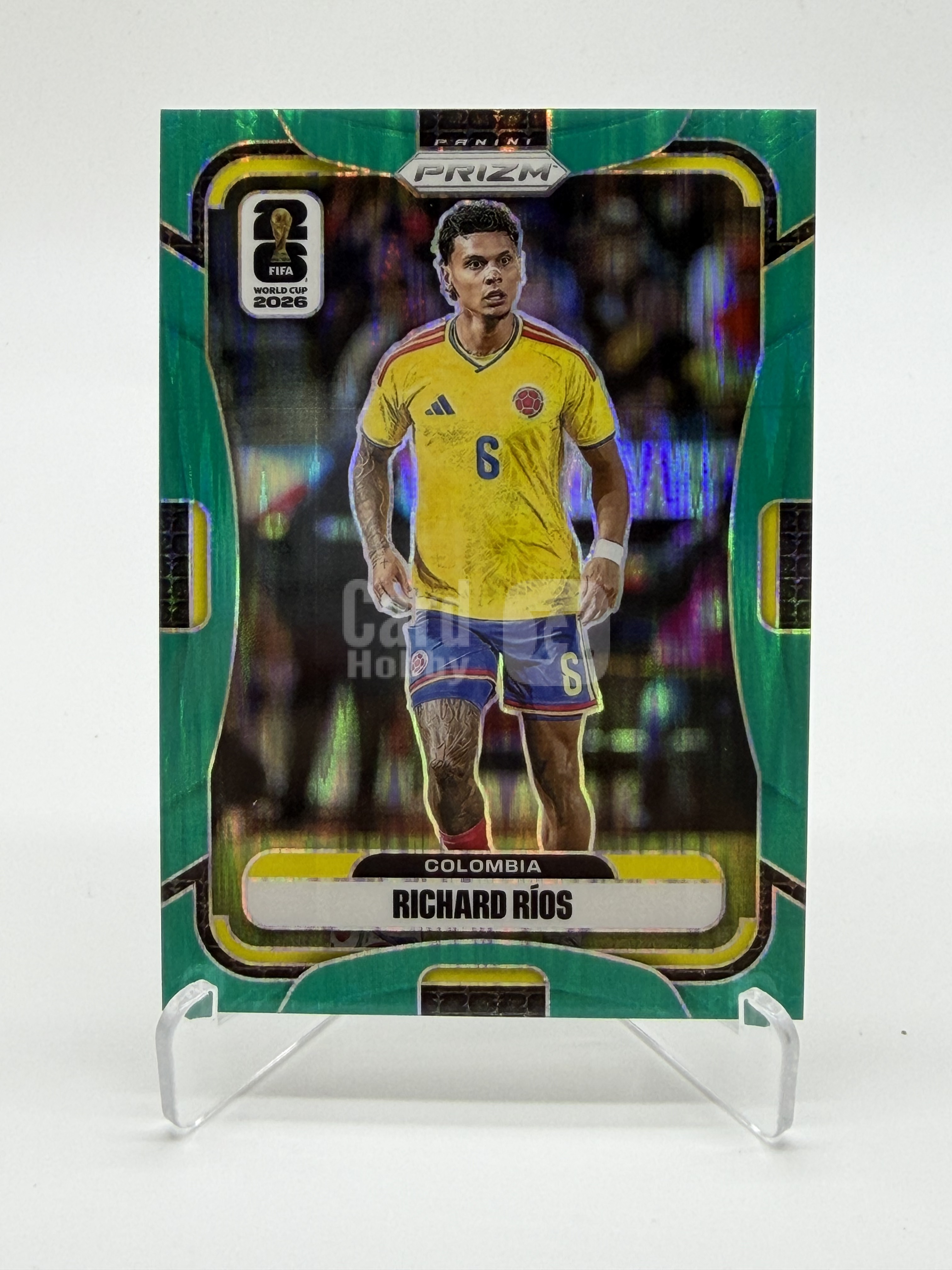 2026 Panini Prizm FIFA World Cup richard rios【Simple 拉普】世界杯pz 哥伦比亚 理查德 里奥斯 4/255编 绿闪电 折射