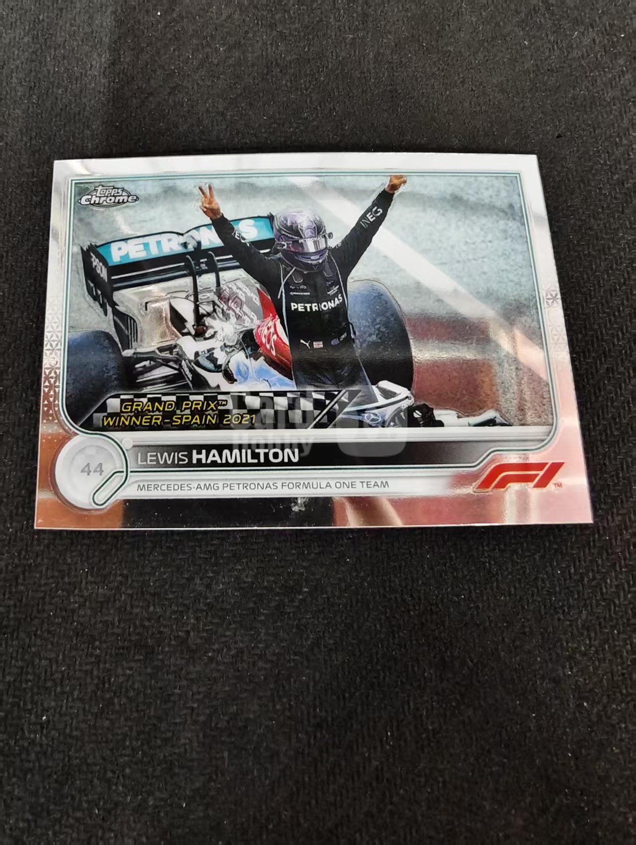 2022 Topps Chrome F1 Lewis Hamilton 刘易斯 汉密尔顿 AMG梅赛德斯奔驰 划痕 边角瑕疵 #154