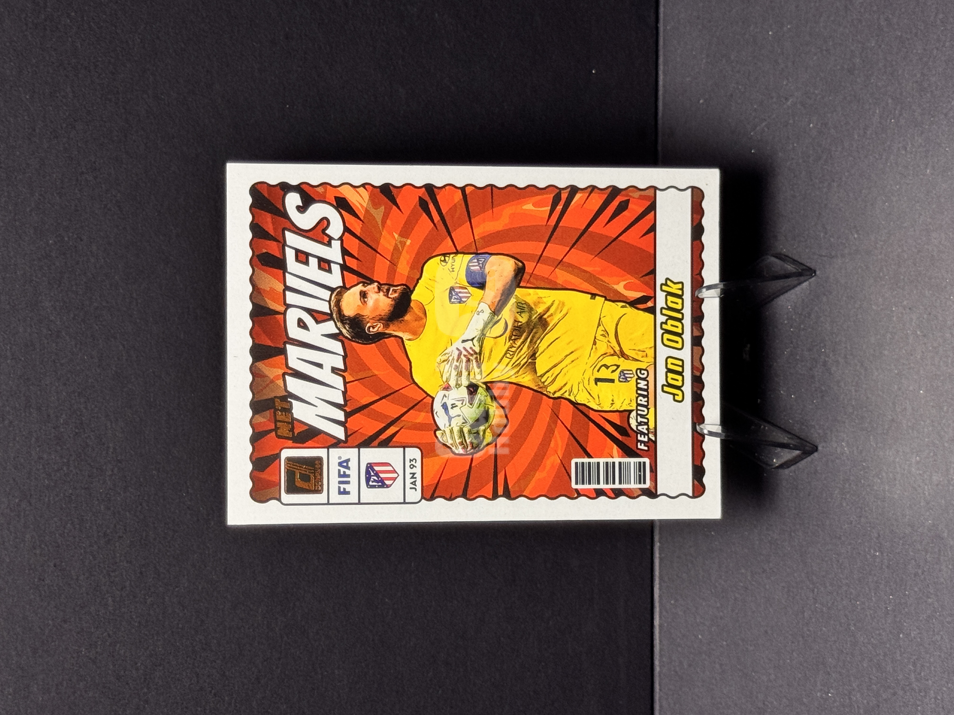 2023-24 Panini Donruss Jan Oblak FIFA 杜蕾斯 简 奥布拉克 马德里竞技 Net Marvels 漫威 漫画 特卡 卡品如图 边角瑕疵【代卖】 AC2-4