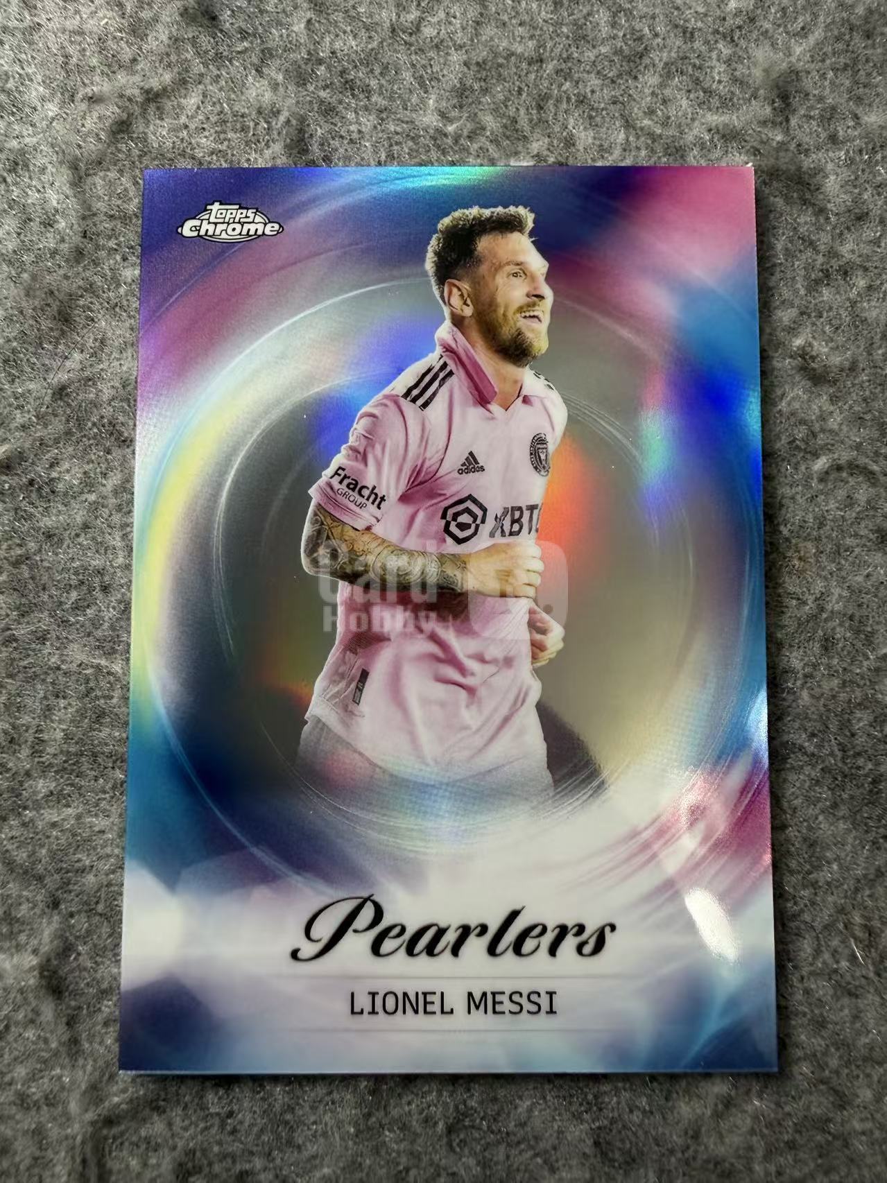 2023 Topps Chrome Lionel Messi MLS 美国大联盟 迈阿密国际 阿根廷球王 梅西 Pearlers 珍珠白折 超大比例 hit卡 梅西美职联元年 专收必备 卡品看图