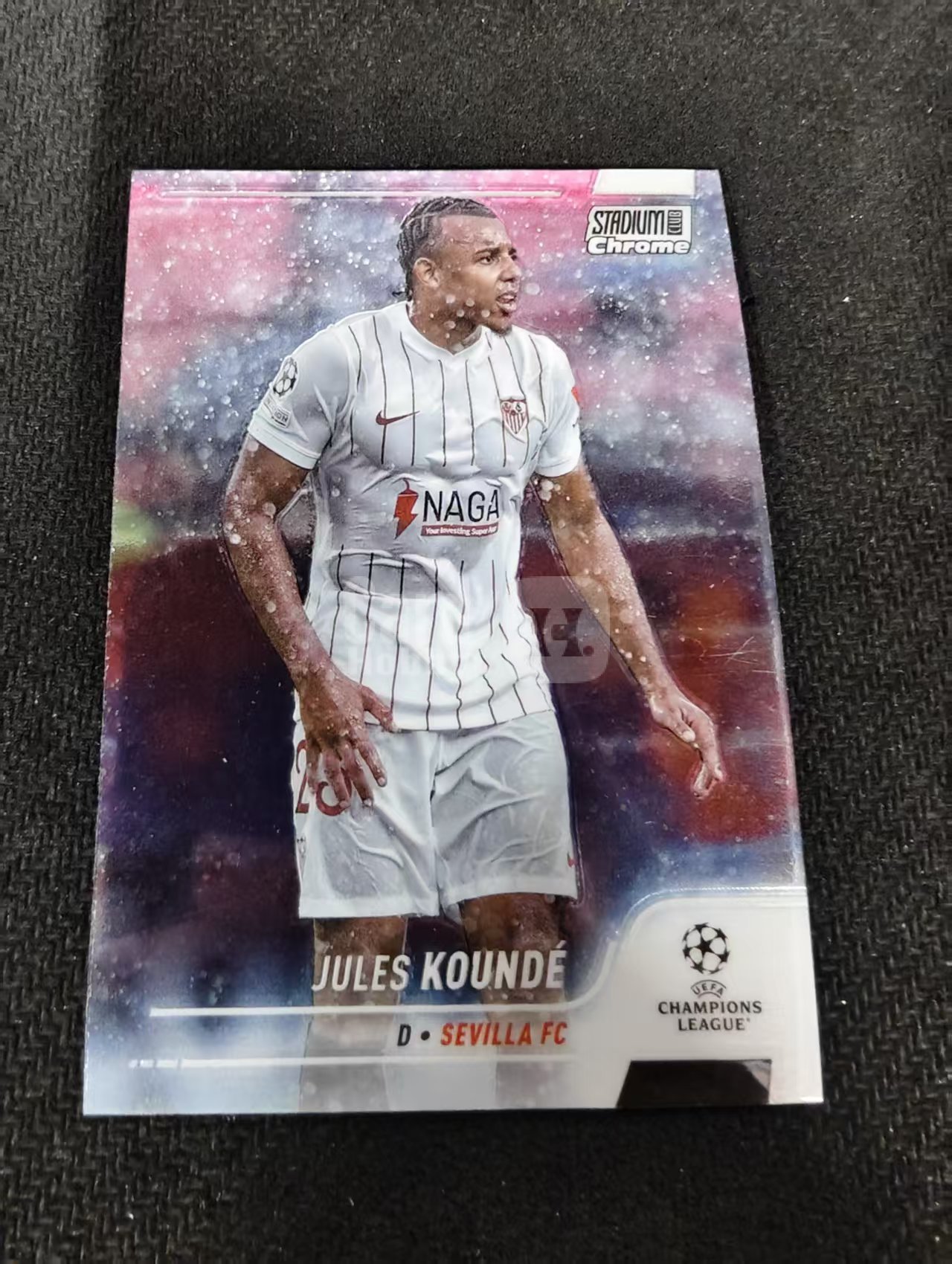 【可合并,不累计】2022 Topps Stadium Club Chrome Jules Kounde 朱尔斯 孔德 塞维利亚 竞技场 欧冠 划痕 边角瑕疵 #63