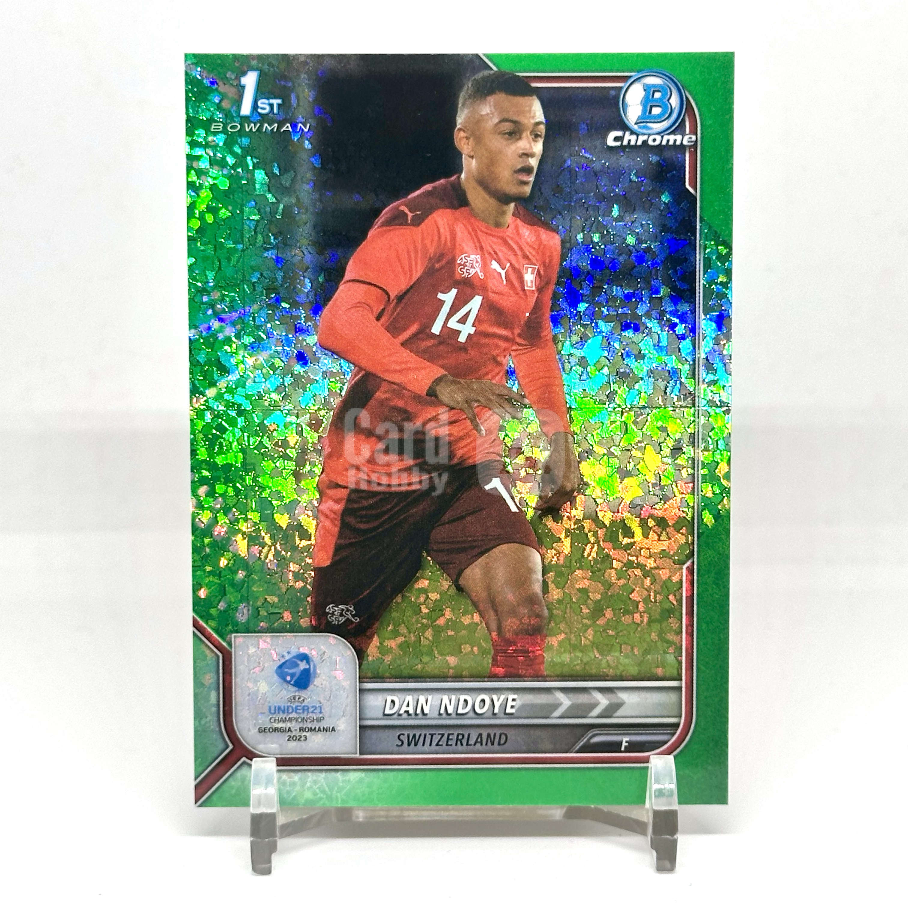 2022 Bowman Chrome Switzerland Dan Ndoye RC Base Green Diamond 56/99编 绿钻石折 恩多耶 新秀 瑞士 欧青赛【奶酪-yy】
