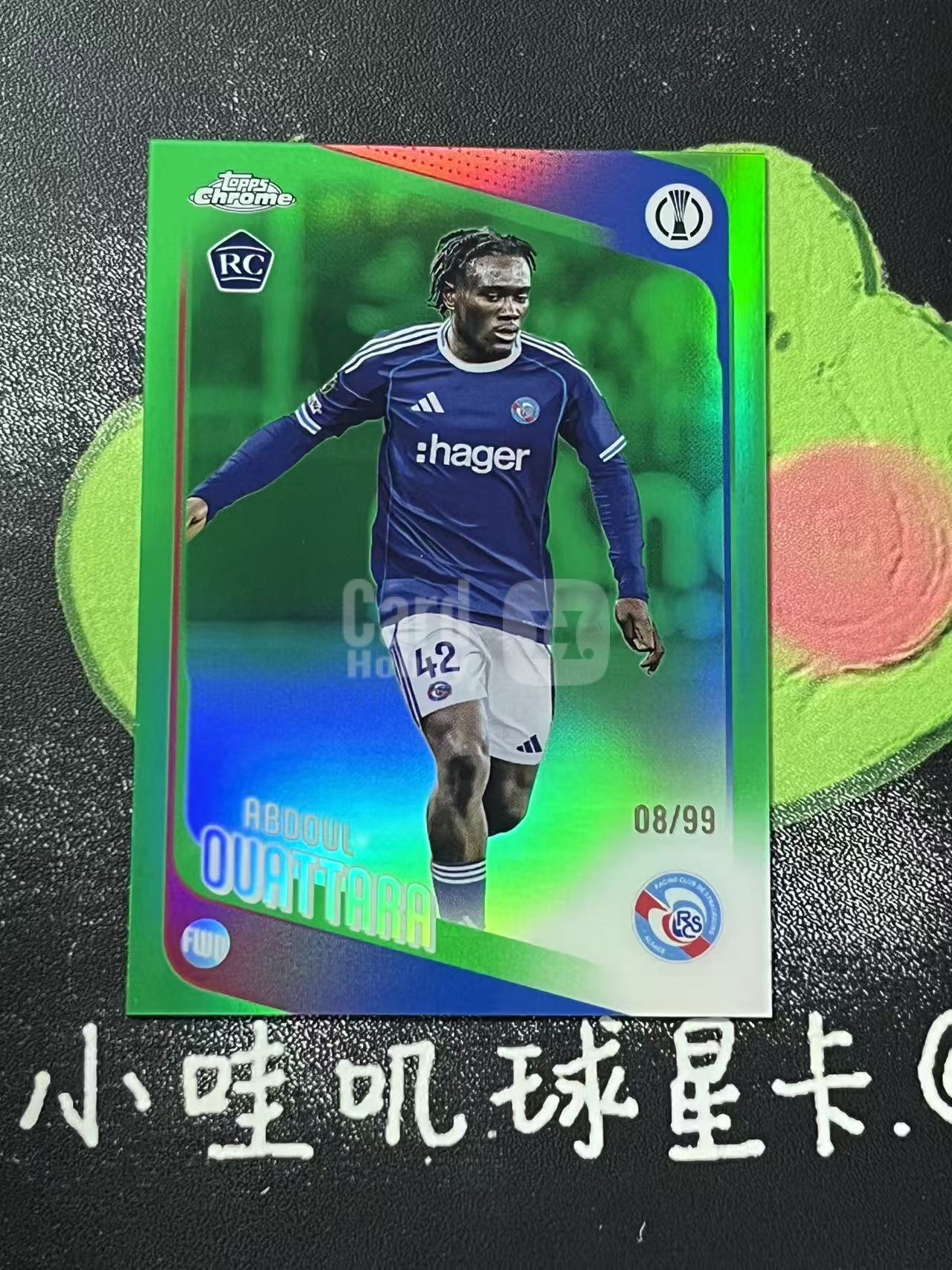 2026 Topps Topps Abdoul Ouattara 欧冠 斯特拉斯堡 阿卜杜勒 瓦塔拉 新秀 RC 99编 微瑕如图【ZYP代拍】羽羽