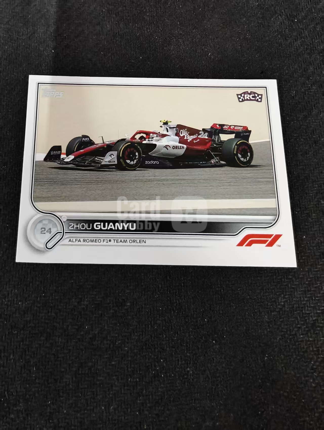 2022 Topps Chrome F1 Guanyu Zhou RC 周冠宇 新秀 阿尔法罗密欧 划痕 边角瑕疵 @126