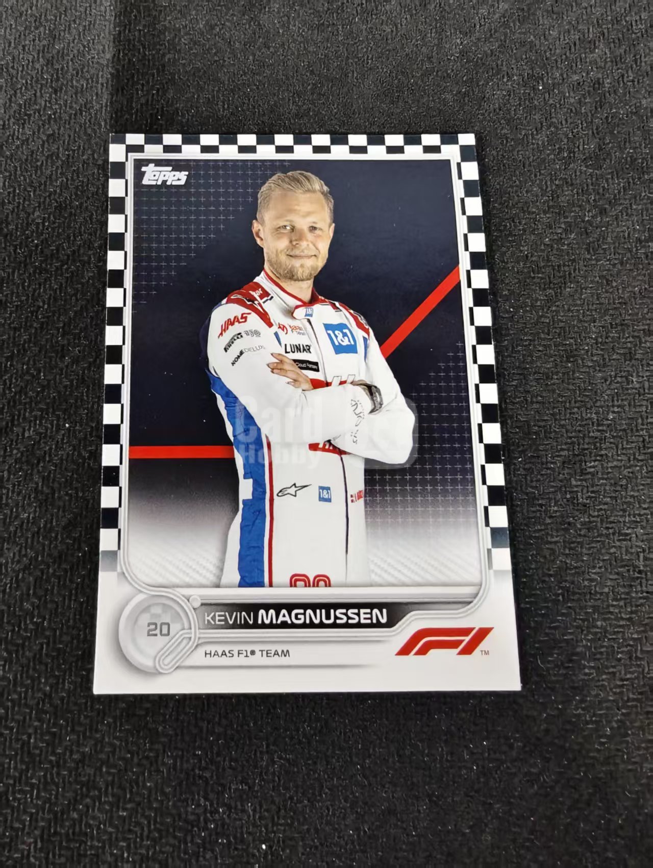 2022 Topps Chrome F1 Kevin Magnussen 凯文 马格努森 哈斯 黑白棋盘 划痕 边角瑕疵@73