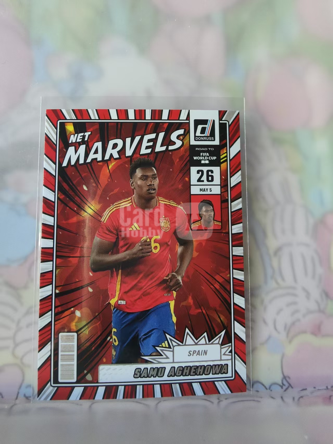 2025-26 Panini Donruss samu aghenowa 米穆恩 阿萨瓦赫 西班牙  Marvels 漫威 漫画特卡 世界杯 杜蕾斯 卡品如图 N21E