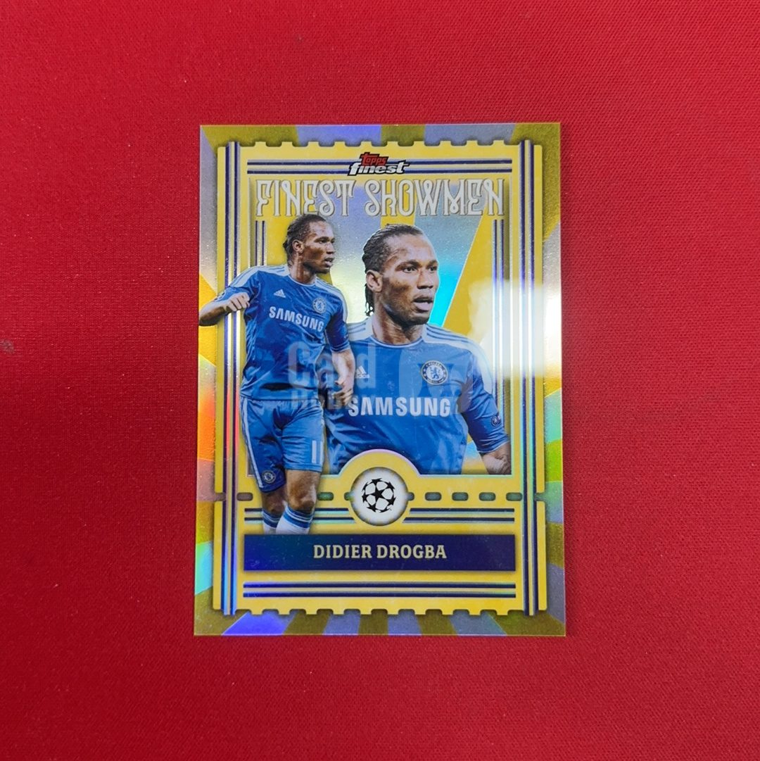 【四喜代拍】2025-26 Topps 欧冠 Finest Didier Drogba 切尔西 迪迪埃 德罗巴 魔兽 最佳表演者特卡 卡品如图(polo)