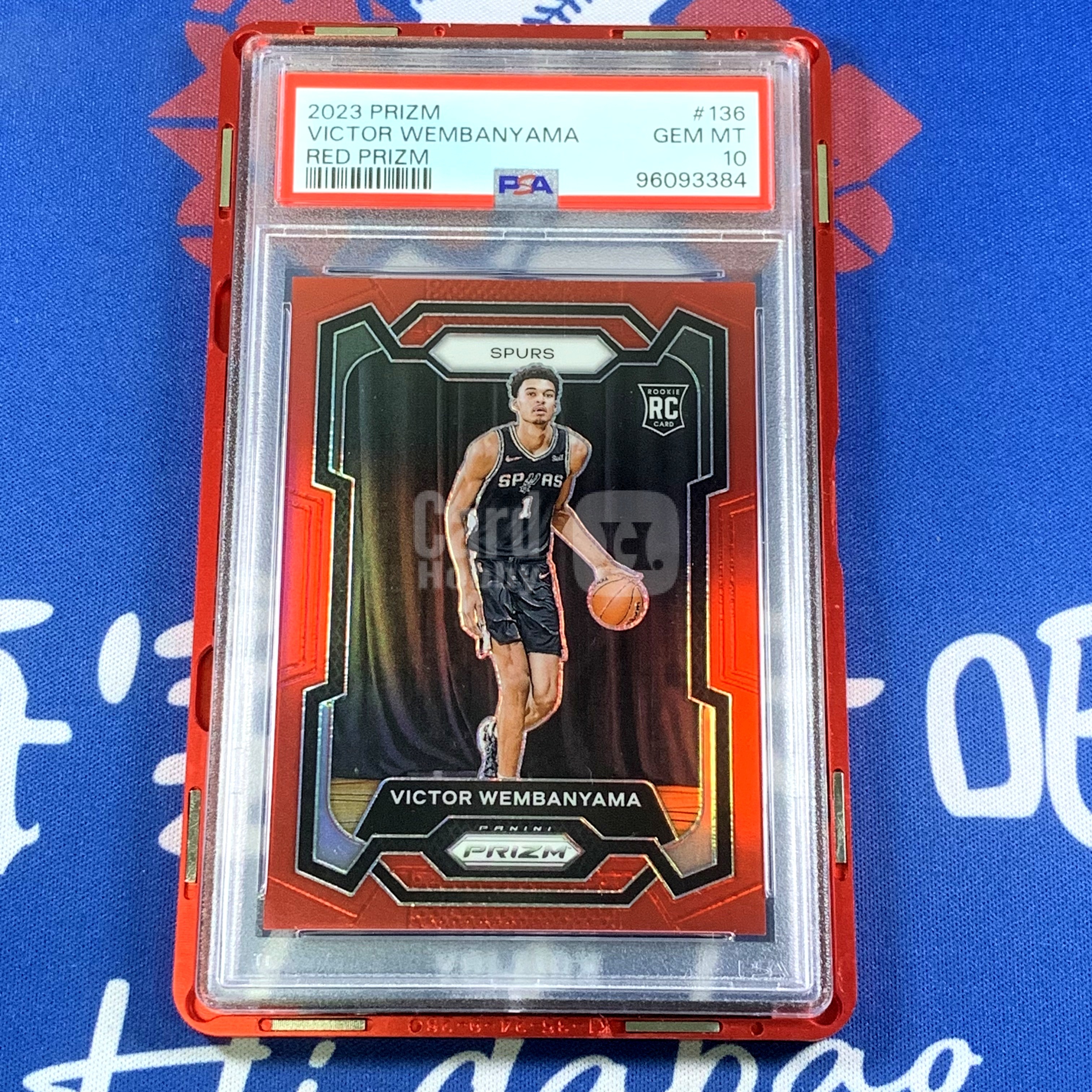 2023-24 Panini Prizm Victor Wembanyama RC 【海宝】马刺 新秀RC 文班亚马 299编 正新秀 Red Prizm 正红折 PSA10分 未来可期【962】