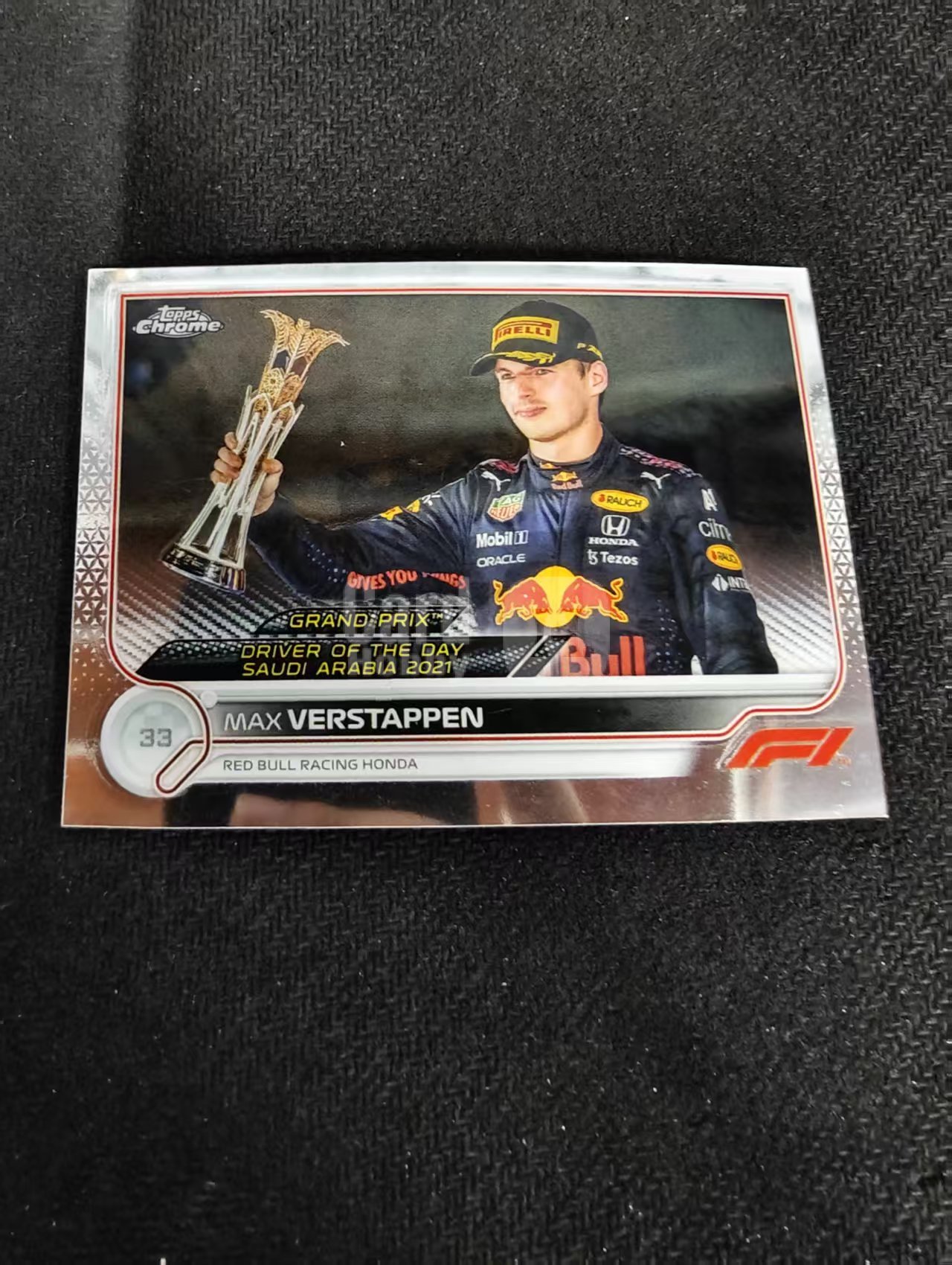2022 Topps Chrome F1 Max Verstappen 维斯塔潘 红牛 划痕 边角瑕疵 #192