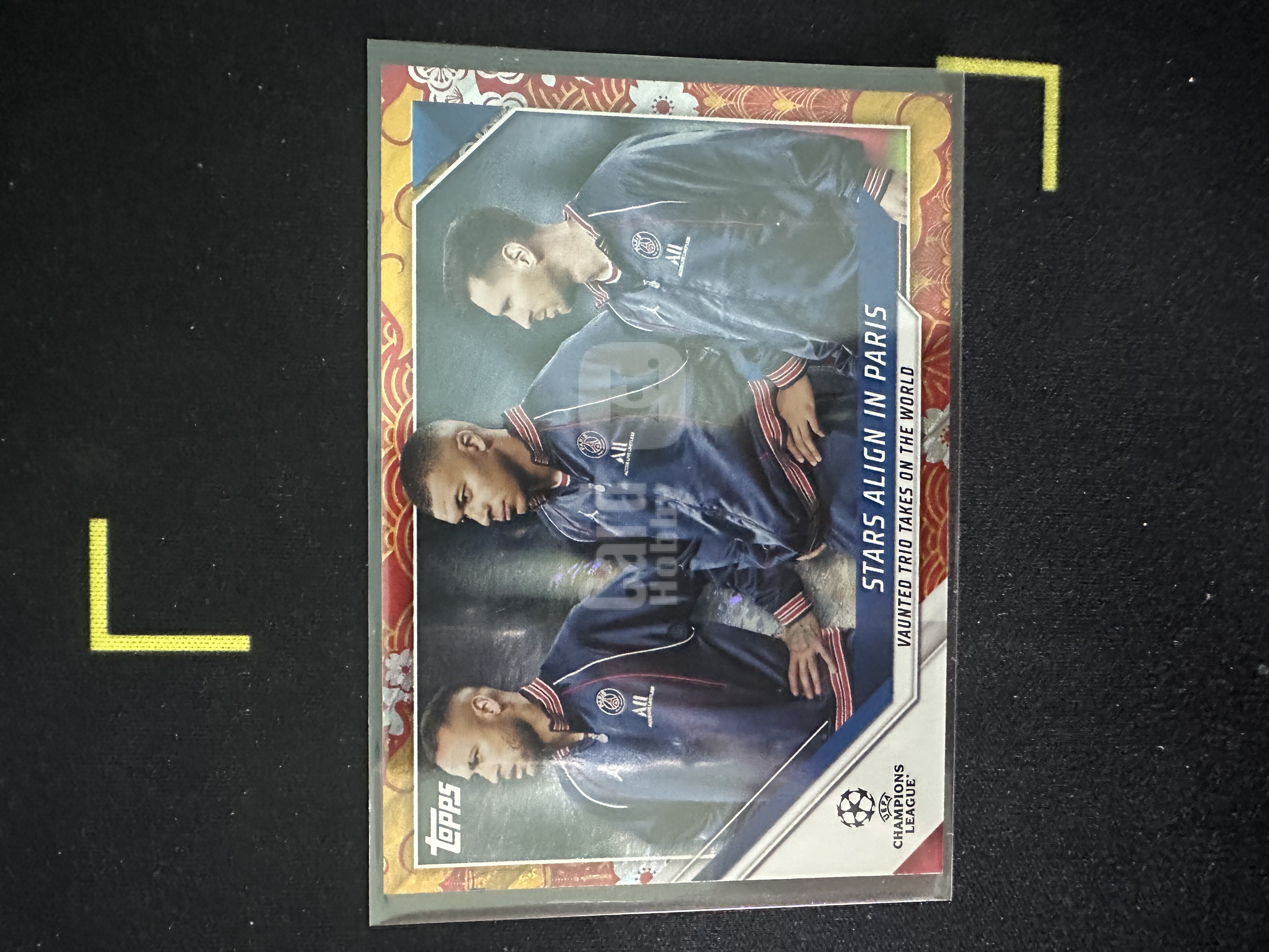 2022 Topps UEFA Champions League Lionel Messi 欧冠系列 姆巴佩,梅西,内马尔 三人特卡 巴黎圣日耳曼 折射稀有祥云卡 105/125编