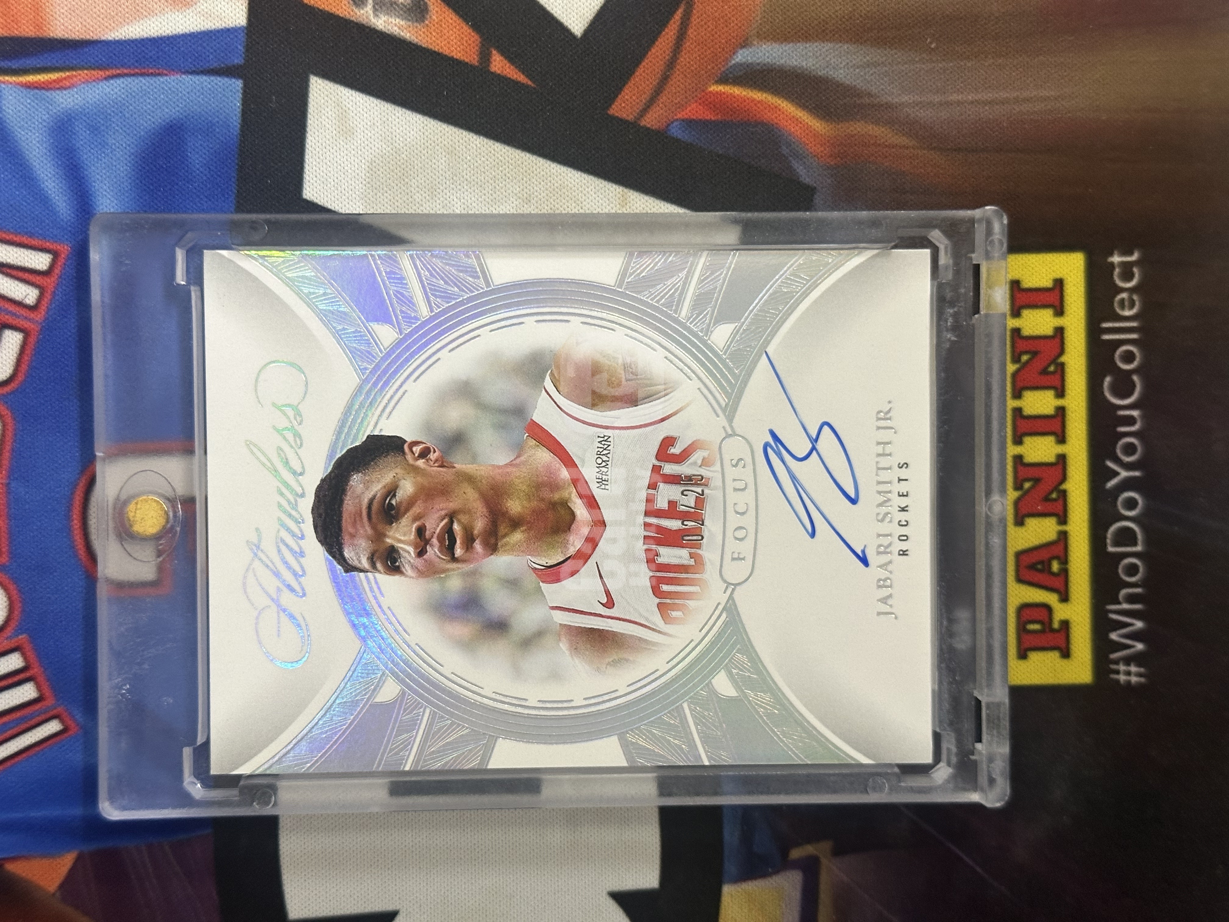 2024-25 Panini Flawless Jabari Smith Jr. 【小猪包代卖】火箭 小贾巴里 史密斯 25编 银平行 focus签 签字 卡签 llt
