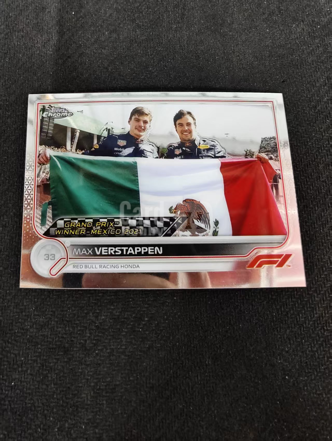 2022 Topps Chrome F1 Max Verstappen 维斯塔潘 红牛 划痕 边角瑕疵 #168