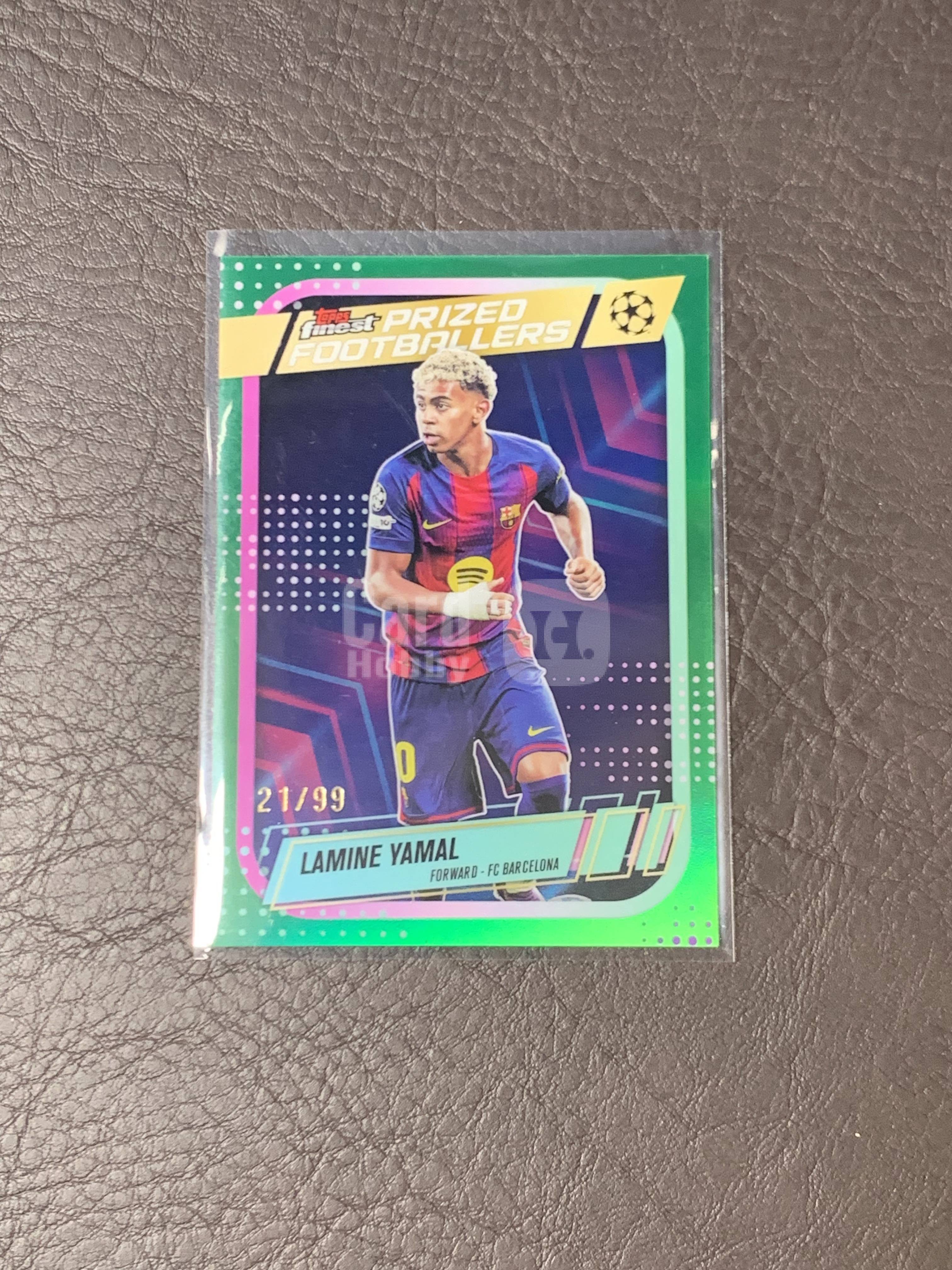 2026 Topps Finest Lamine Yamal #PF-17 欧冠 Base /99编 亚马尔 西班牙 特卡 带编