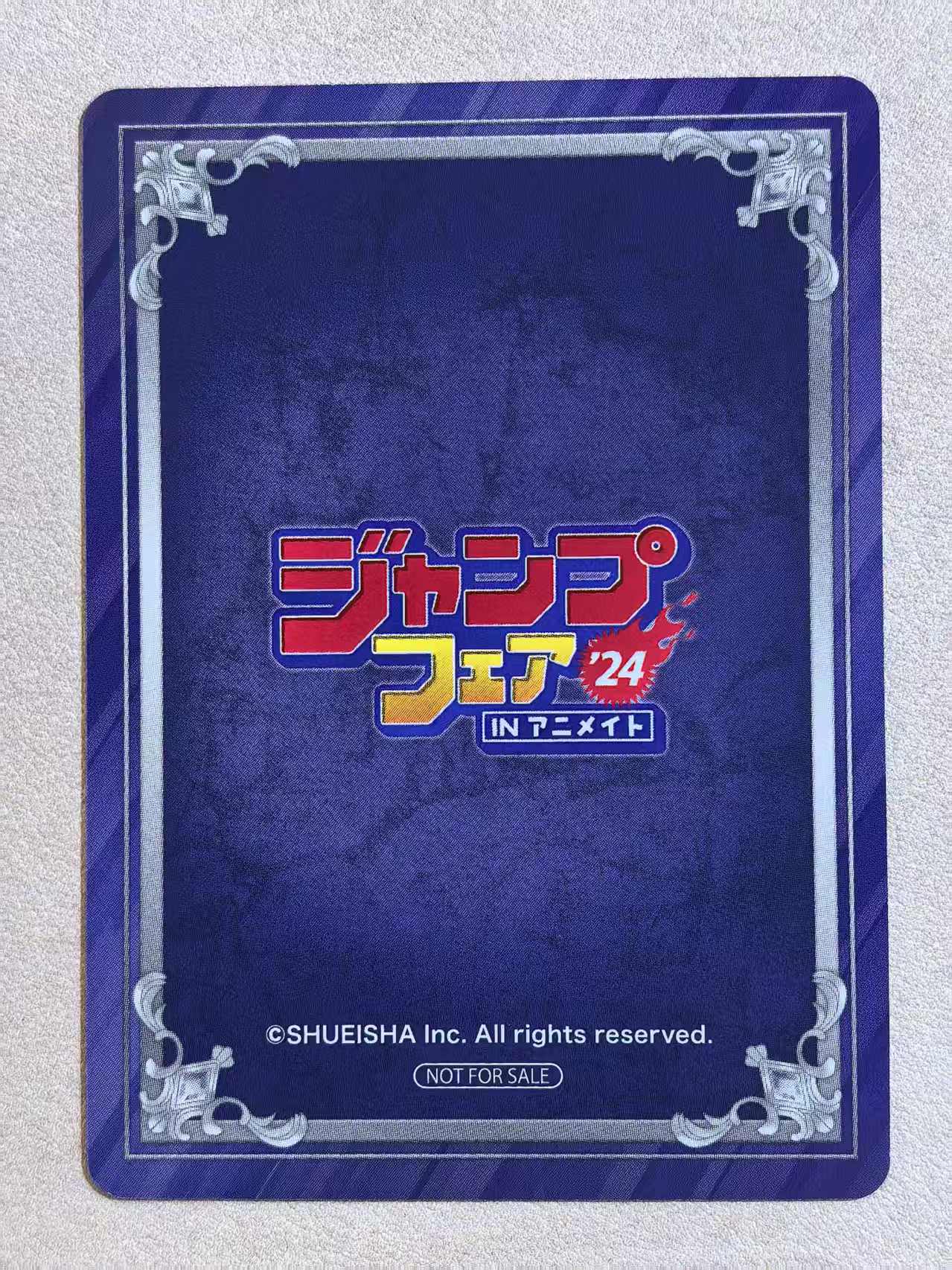 Jump Fair 2024 in Animate 安利美特书店 集英社漫画 活动限定特典卡《笑‑SHOW‑TEN!》“东片太阳、四十万畦道”浅仓秋成·小畑健创作 默认微瑕 卡品如图
