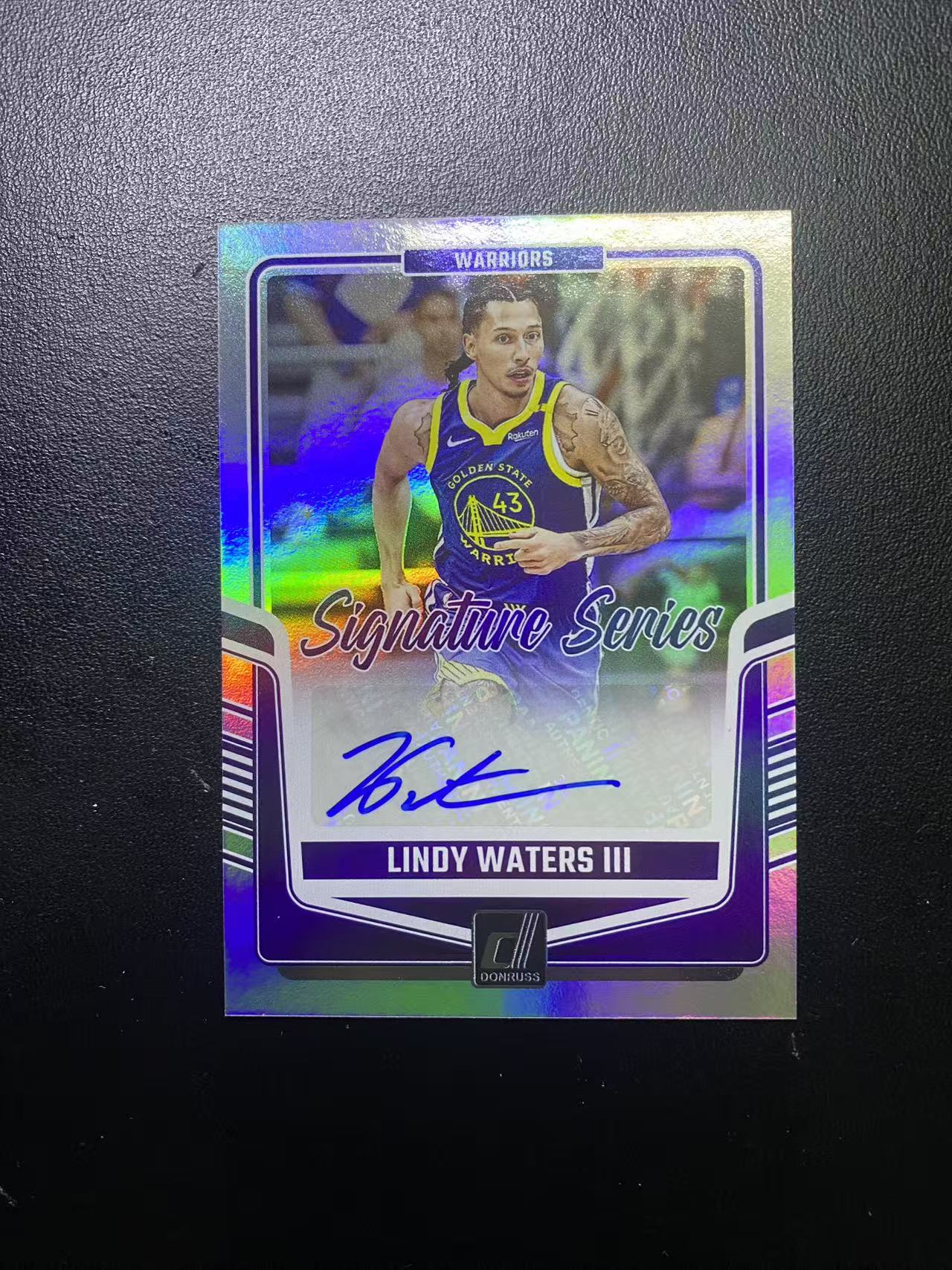 2024-25 Panini Donruss Lindy Waters III 勇士 林迪 沃特斯三世 折射 银折 签字 卡品如图 值得收藏 dm