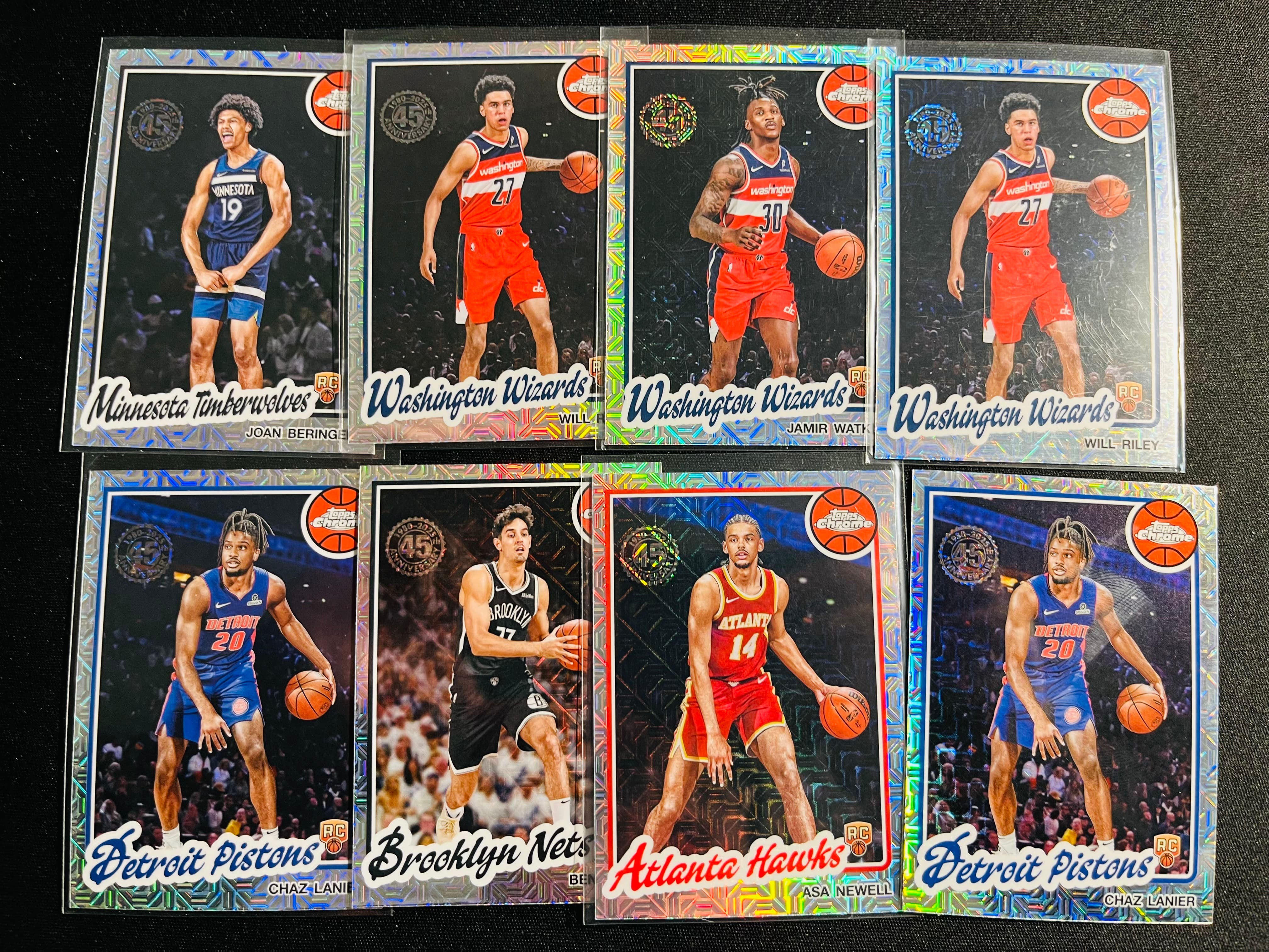 【古都代卖0手续费高额预付】2025-26 Topps 兰尼尔 莱利 沃特金斯 纽维尔等 新秀 银mojo折 chrome 银折 一图打包 选图帅气 实卡好看 凑套收藏必备——小泡