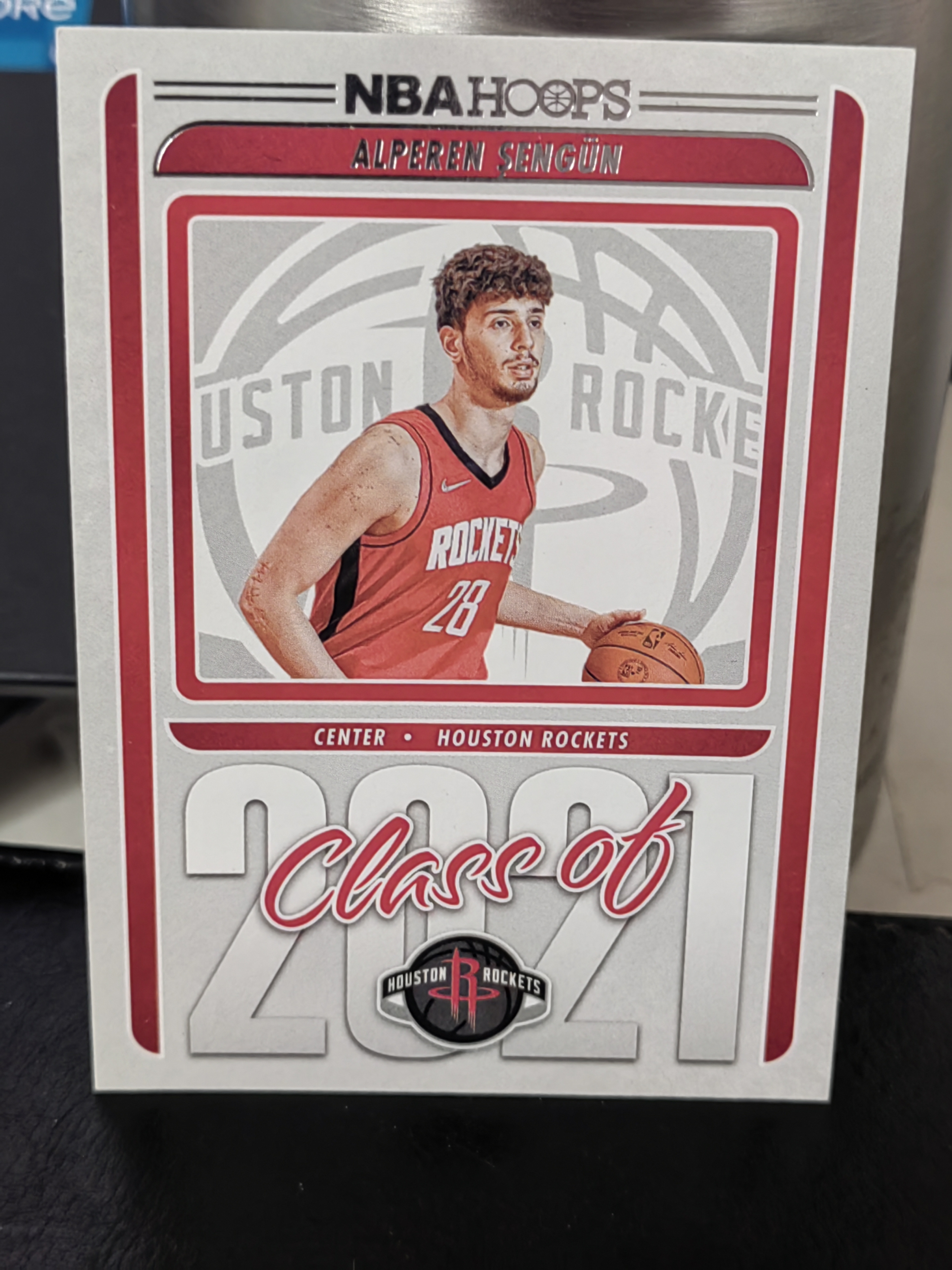 2021-22 Panini NBA Hoops Alperen Şengün RC Hoops 新秀 阿尔佩伦申京 火箭 特卡 队标 篮 白边白角 不保卡品 卡品如图