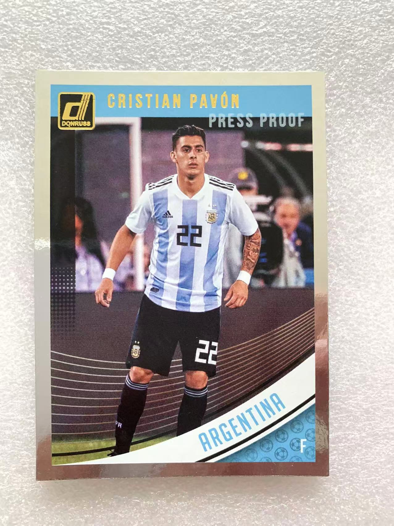 2018-19 Panini Cristian Pavon 克里斯蒂安 帕文 阿根廷 杜蕾斯 折射 银折
