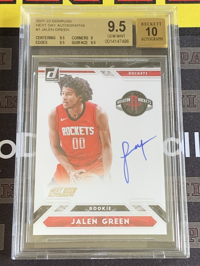 Big Body Benz I Used To Be Dusty Jalen Green 2021-22 Panini Donruss Jalen Green RC 杰伦格林 杰伦 格林 正新秀 明日签字 卡签 BGS评级9.5分金