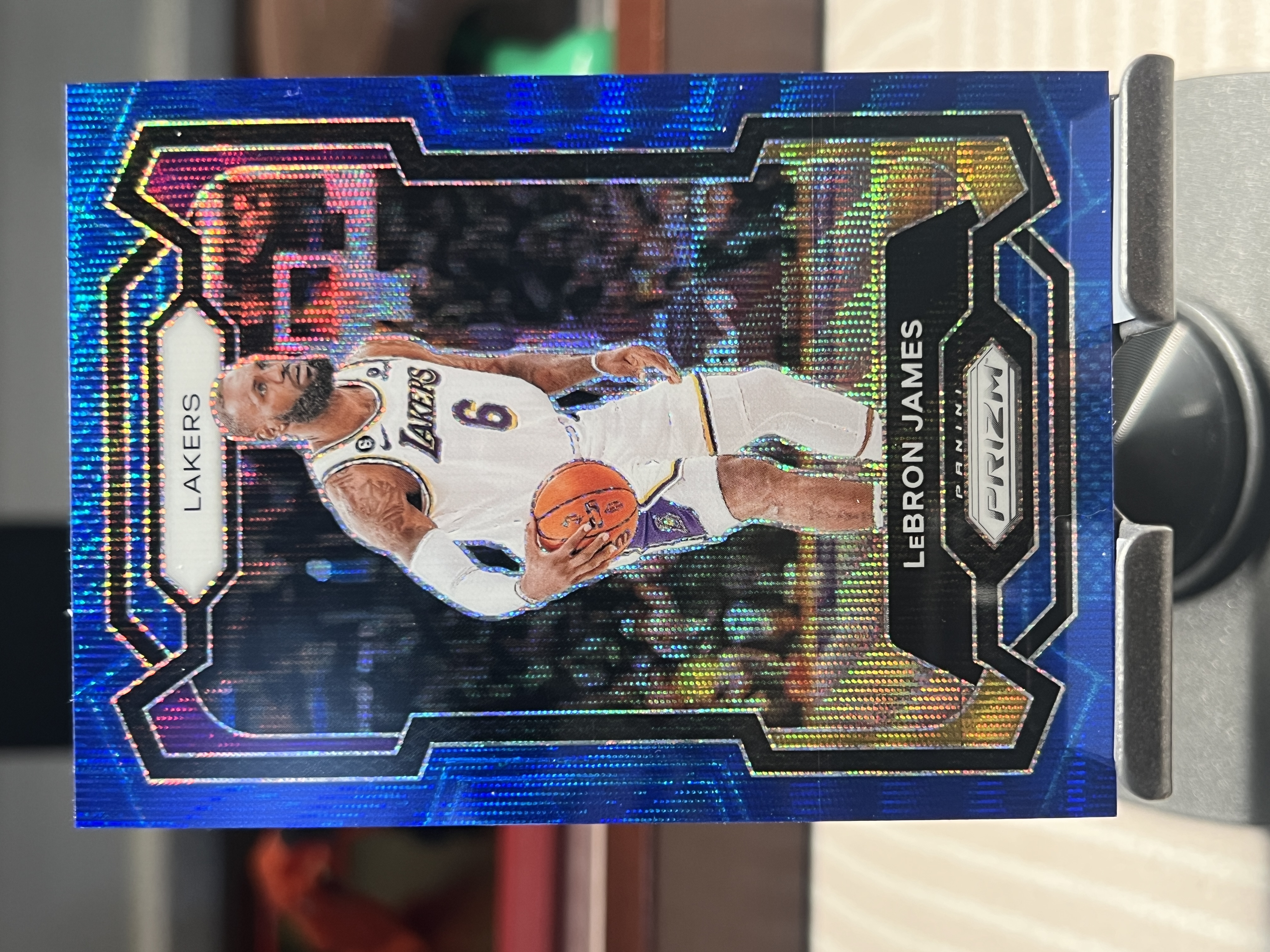 2023-24 Panini Prizm LeBron James 勒布朗 詹姆斯 洛杉矶湖人 蓝波纹 正base