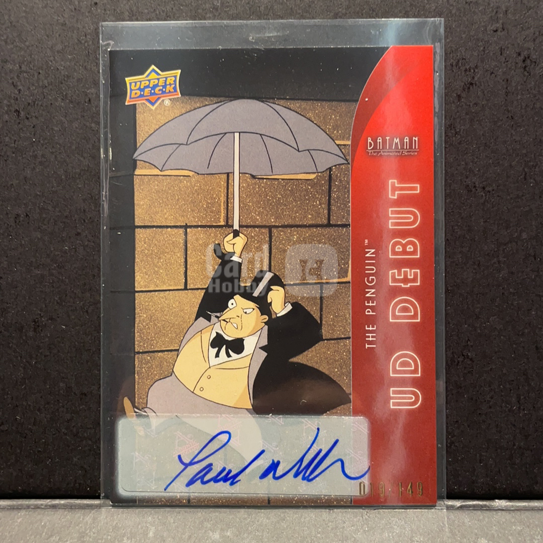 2025 Upper Deck DC Universe 蝙蝠侠动画 反派企鹅人 配音演员签字 初登场debut签字149编 贴签 2025 UD DC宇宙 1992蝙蝠侠动画系列