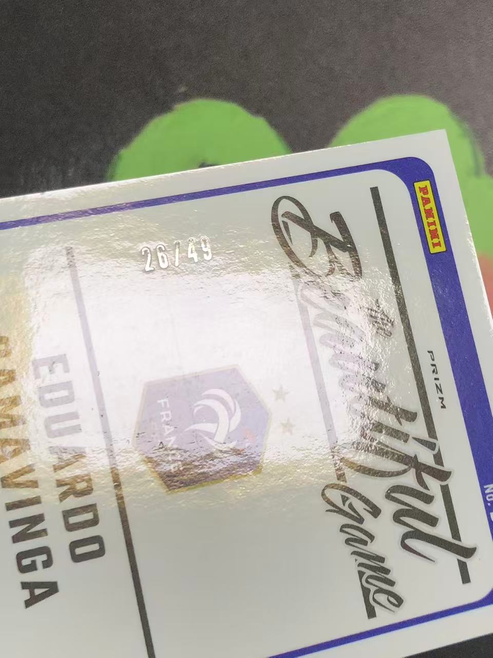 2024-25 Panini Donruss Eduardo Camavinga 杜蕾斯 法国 卡马文加 49编 签字 红折 皇家马德里 微瑕如图【ZYP代拍】LS90