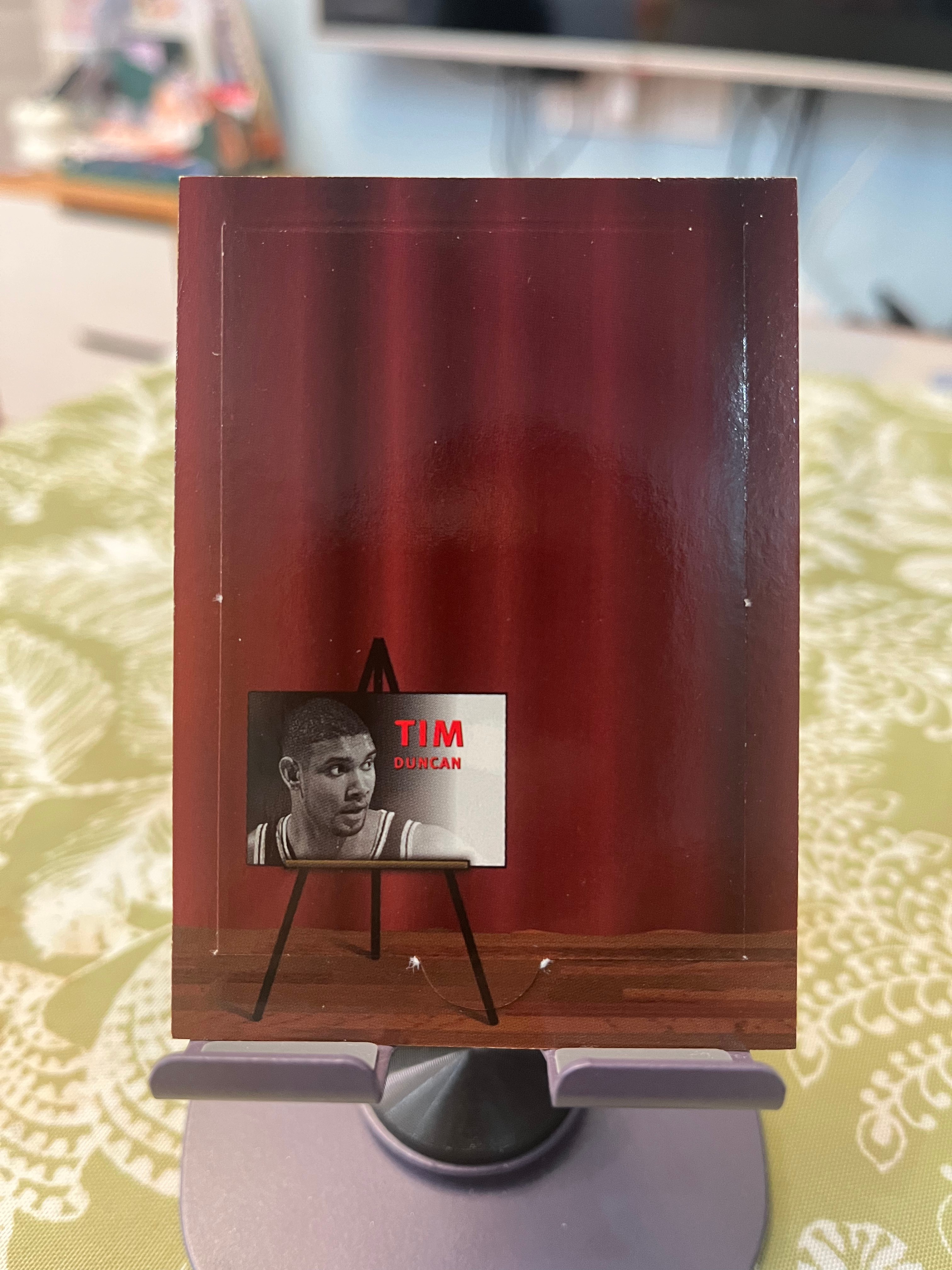 1998 SkyBox 老卡 老特 Tim Duncan 蒂姆 邓肯 石佛 马刺【舞台幕布隐藏设计 卡已被开 STAR SEARCH】【边角瑕疵如图 介意勿拍】#1017