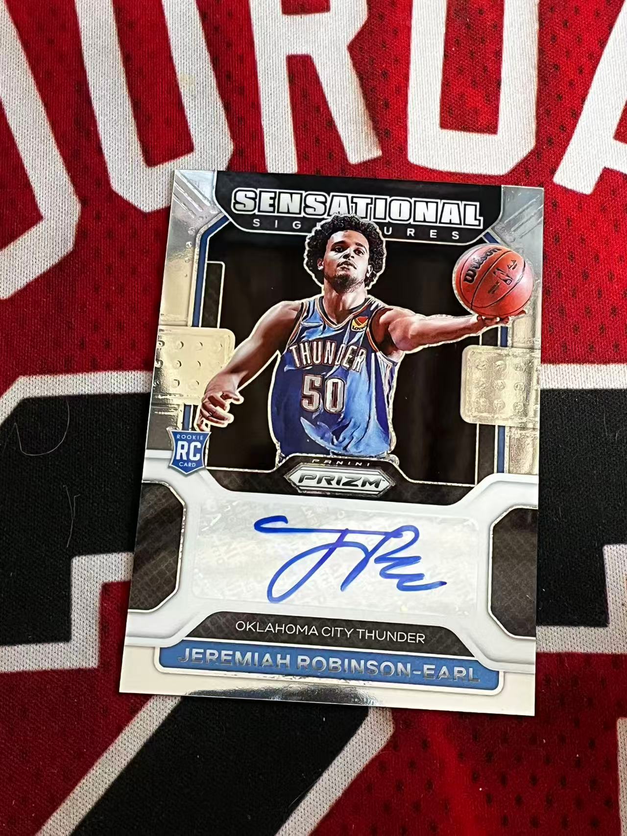 【0手续费接寄拍】2021-22 PANINI PRIZM PZ 雷霆 新秀RC 厄尔罗宾逊 签字卡 SS签 专收凑套必备【烂臭嘴拍卖】