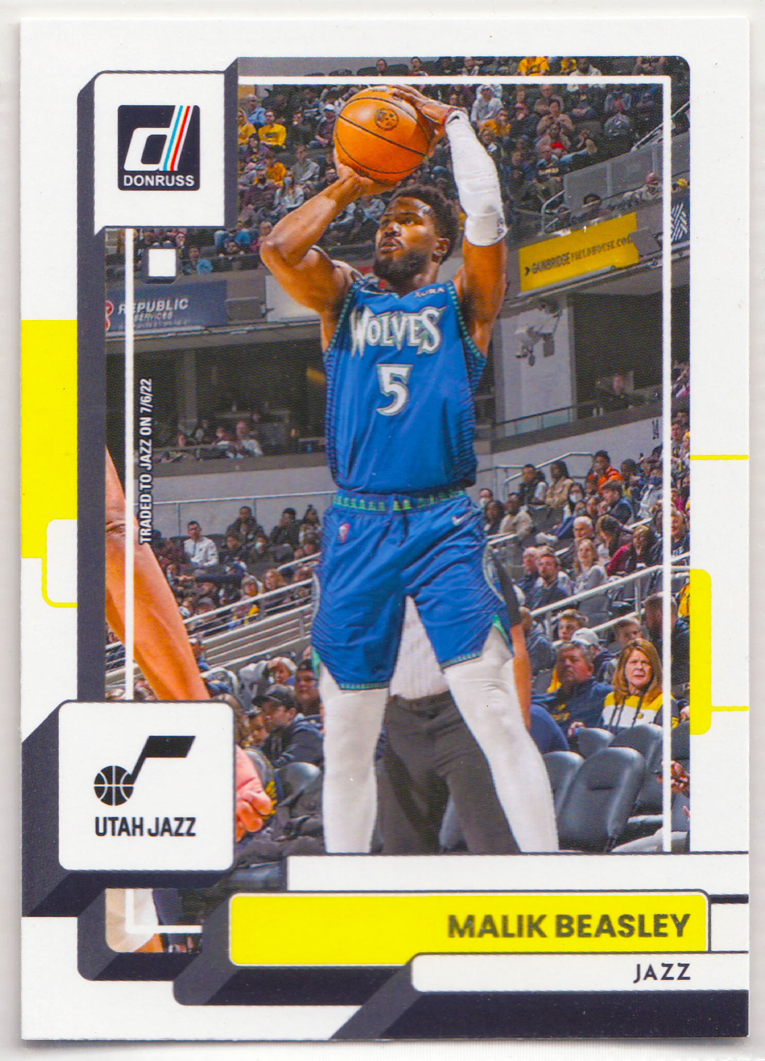 【ABC1 Card Market】2022-23 Panini Donruss Malik Beasley 马利克 比斯利 Utah Jazz 犹他爵士 Base Set 基础卡 #193 DS12974