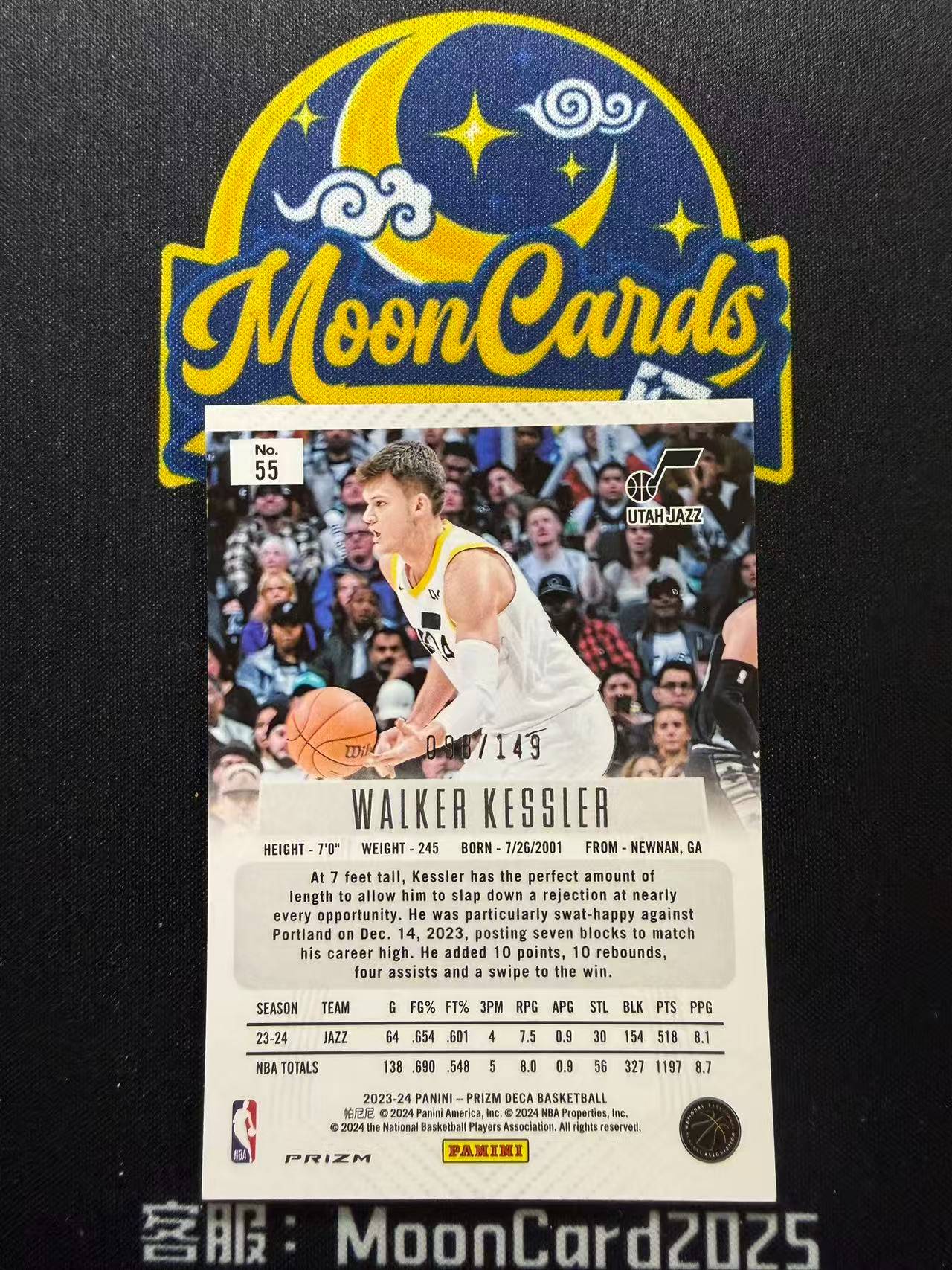 【梦卡拍卖】 2023-24 PANINI PRIZM DECA WALKER KESSLER 沃克 凯斯勒 149编 折射 细节如图 #Ci# 简单起飞