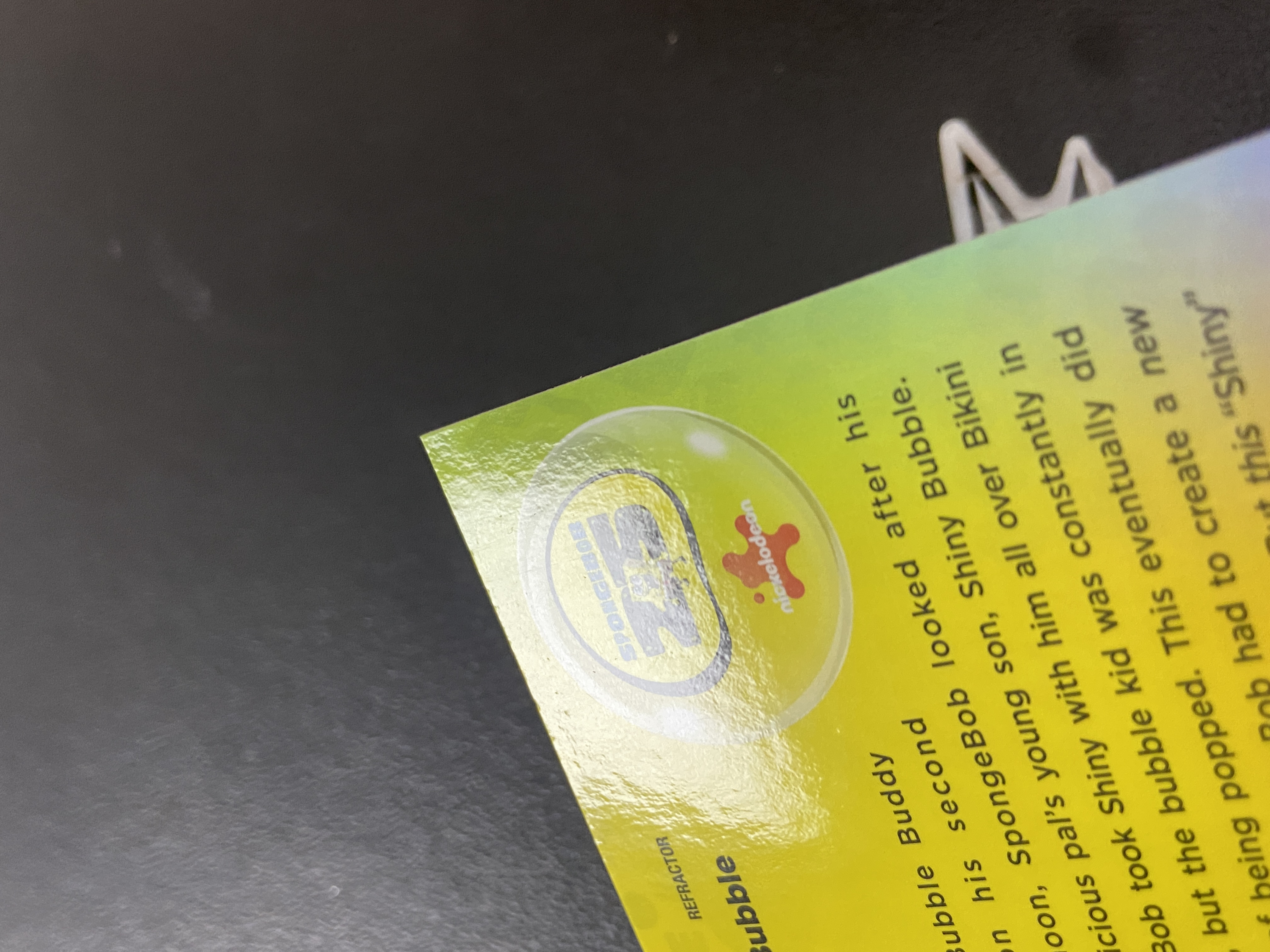 【暴怒代卖】2025 Topps Chrome 海绵宝宝 SpongeBob 25周年 元年 TC Shiny bubble 海绵宝宝 剧情卡 银折 收藏必备 瑕疵如图|暴怒汤白F6