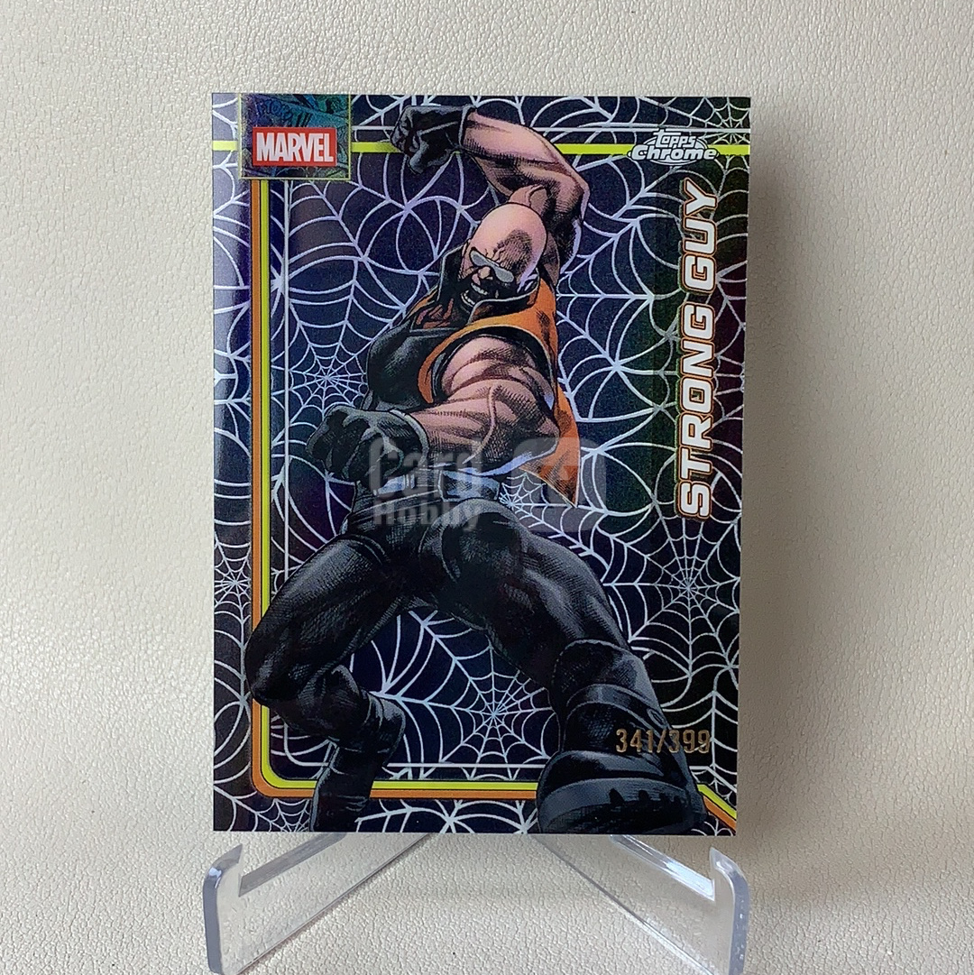 2026 Topps Marvel (MCU) Comics Chrome 漫威TC Strong Guy 壮汉 341/399编 蜘蛛网折 折射 品相如图 凑套必备 佑哥