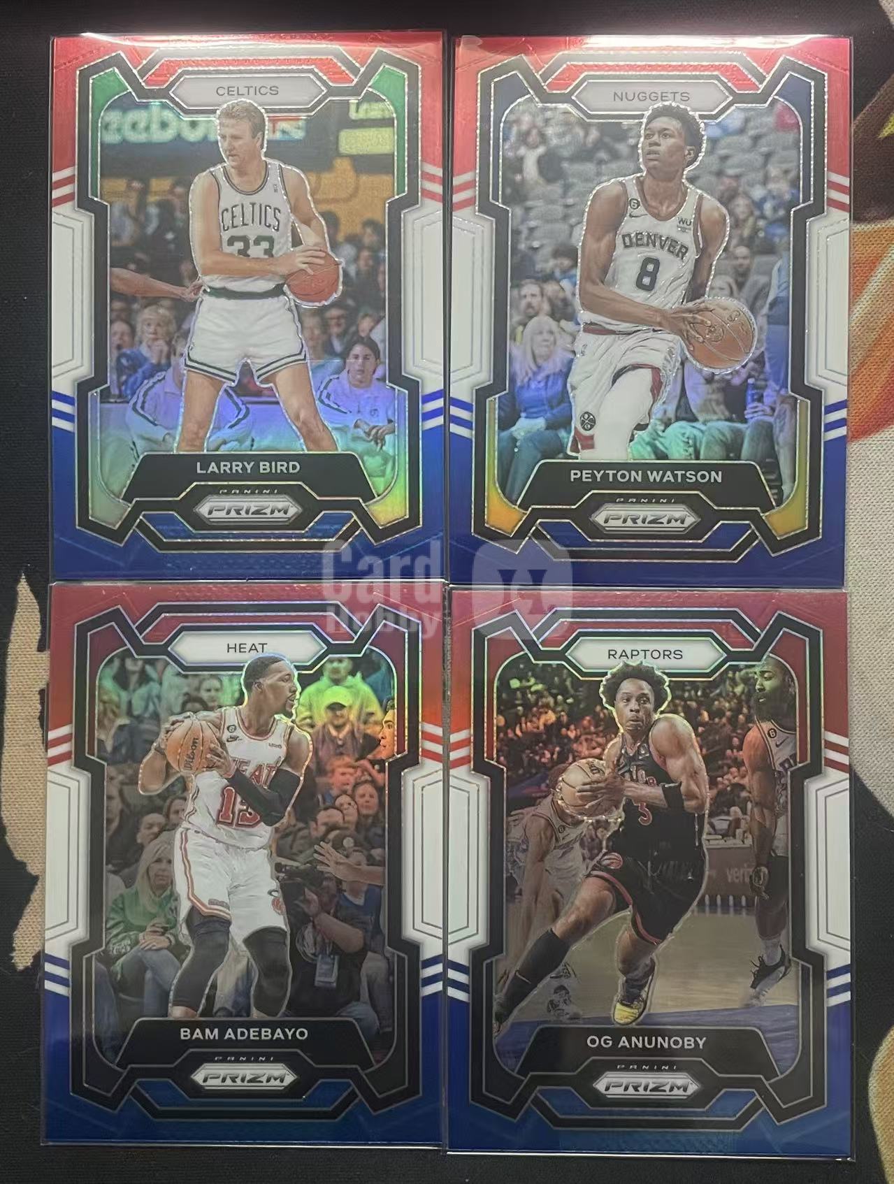 2023-24 Panini Prizm Peyton Watson 佩顿·沃特森 拉里·伯德 og·阿奴诺比 巴姆·阿德巴约 三色折 pz 折射 打包 值得投资(猴子卡社)